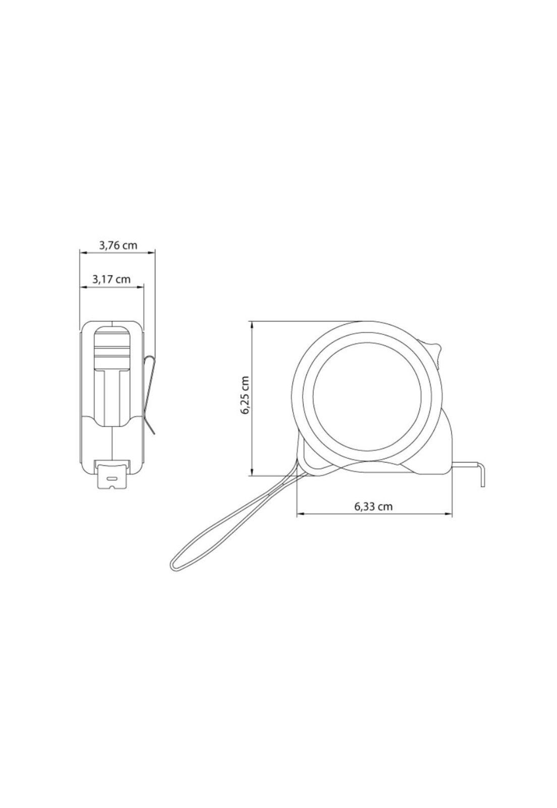 Cinta Metrica Freno Simple 3 Mts Tramontina-1