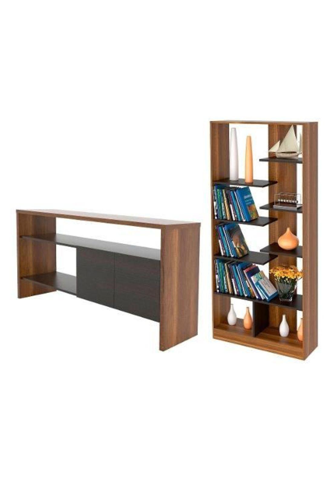 Set Biblioteca + Mesa Arrimo C16-cl.co. Tuhome-0