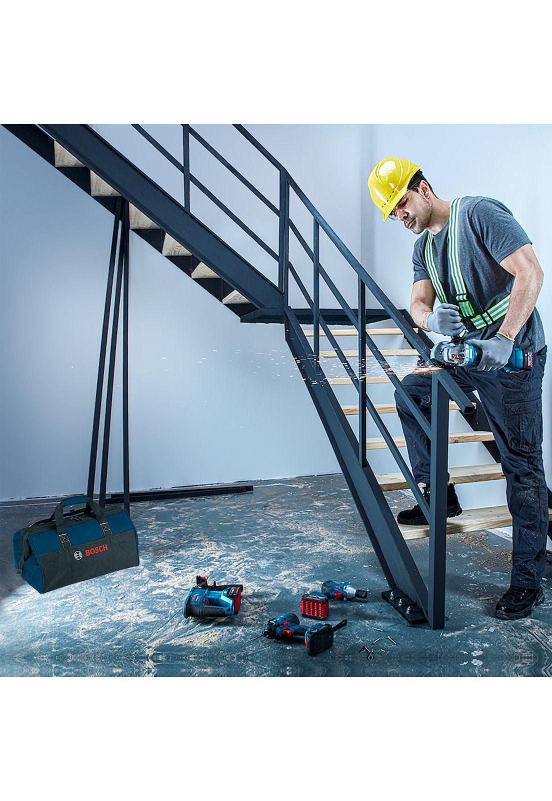 Taladro Percutor 18V Gsb 180 + Sierra Circular Gks 18V-57 + Bateria 4 Amp + Cargador Y Bolso Bosch-4