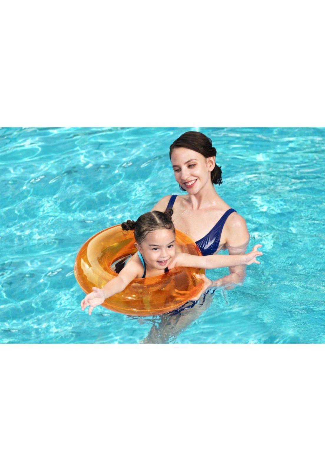 Flotador Anillo Transparente 51cm Naranja - 36022 - Bestway-1