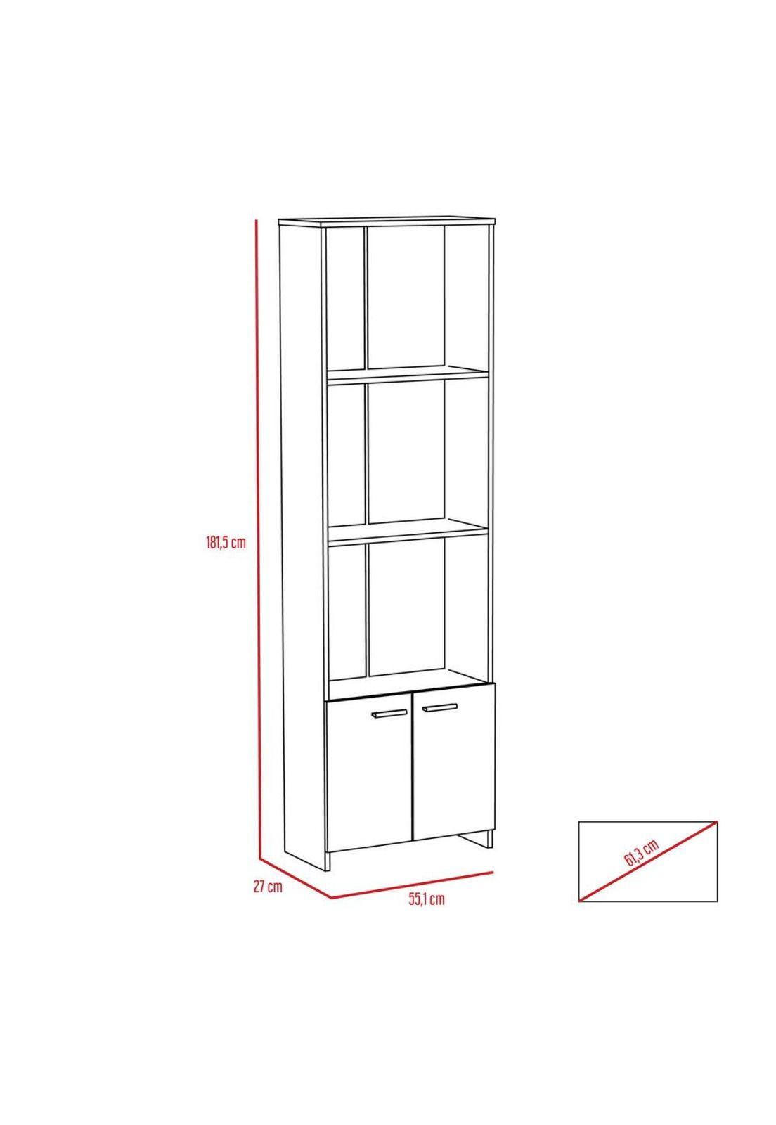 COMBO OFFICE 31 ESCRITORIO + BIBLIOTECA - HABANO-2