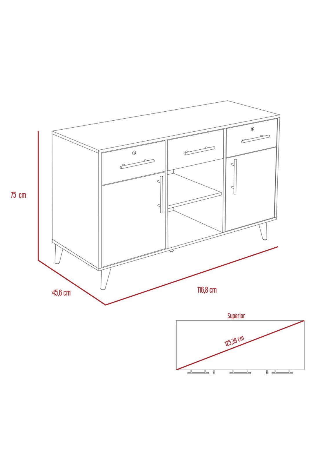 ESCRITORIO 1L + BIBLIOTECA + ARMARIO BILBAO - MIEL / WENGUE-3