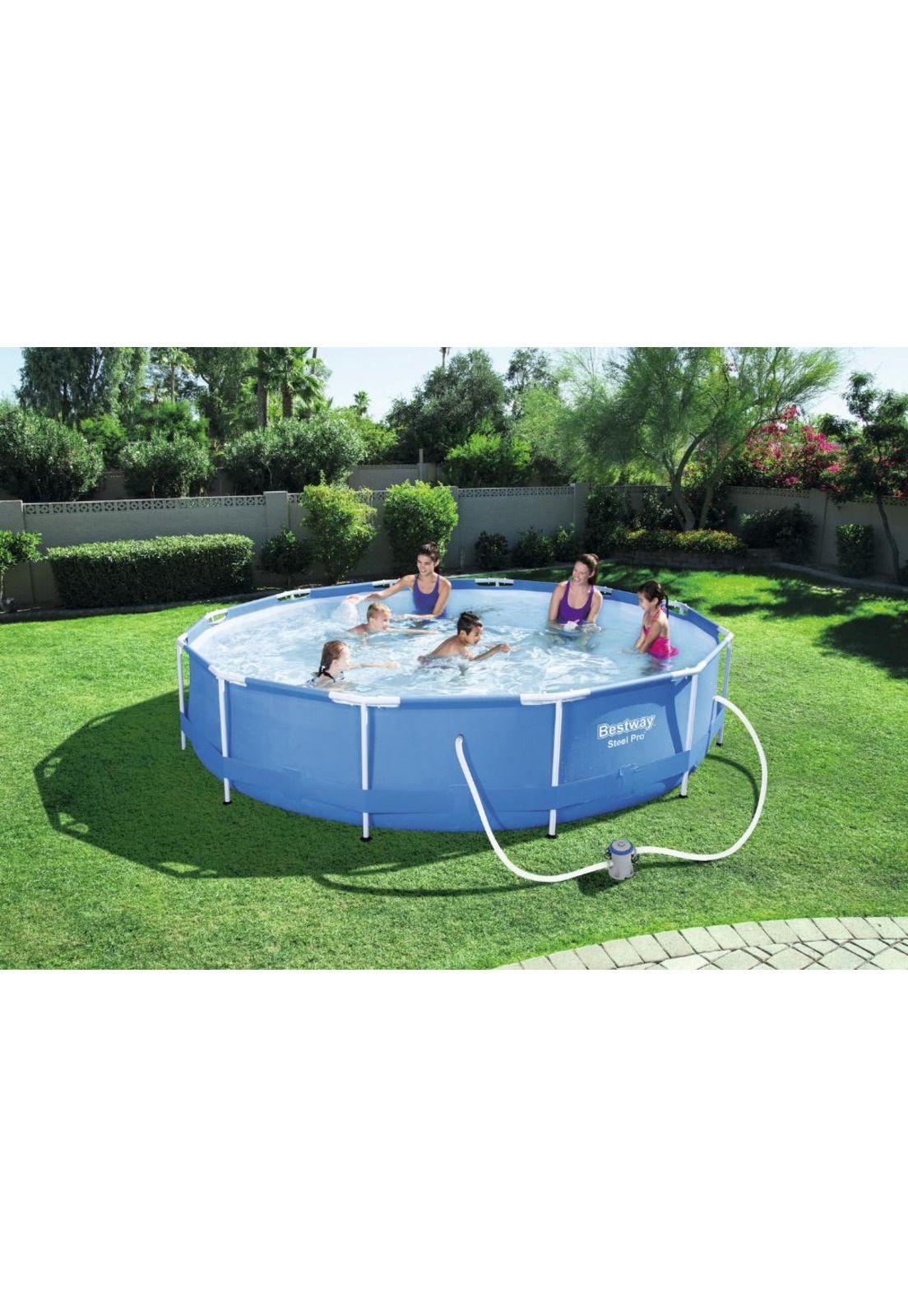 Piscina Estructural Redonda Bestway con Filtro 366cm-2