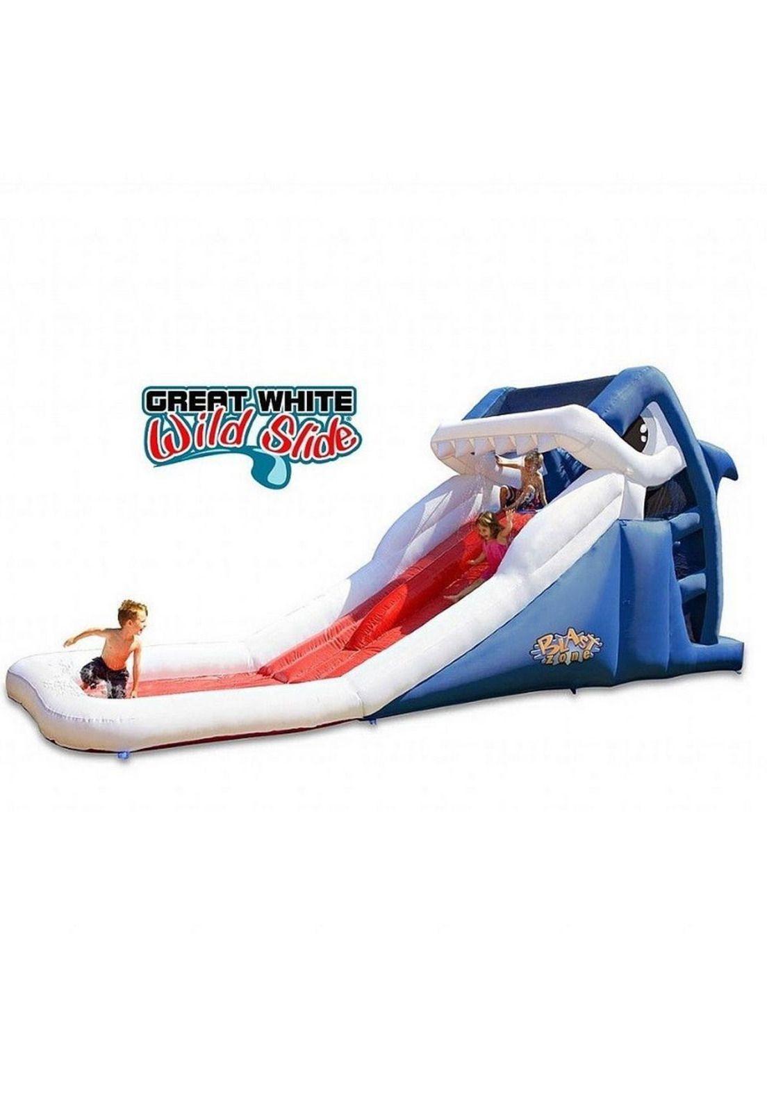 Tobogan Dual Tiburon Blanco-0