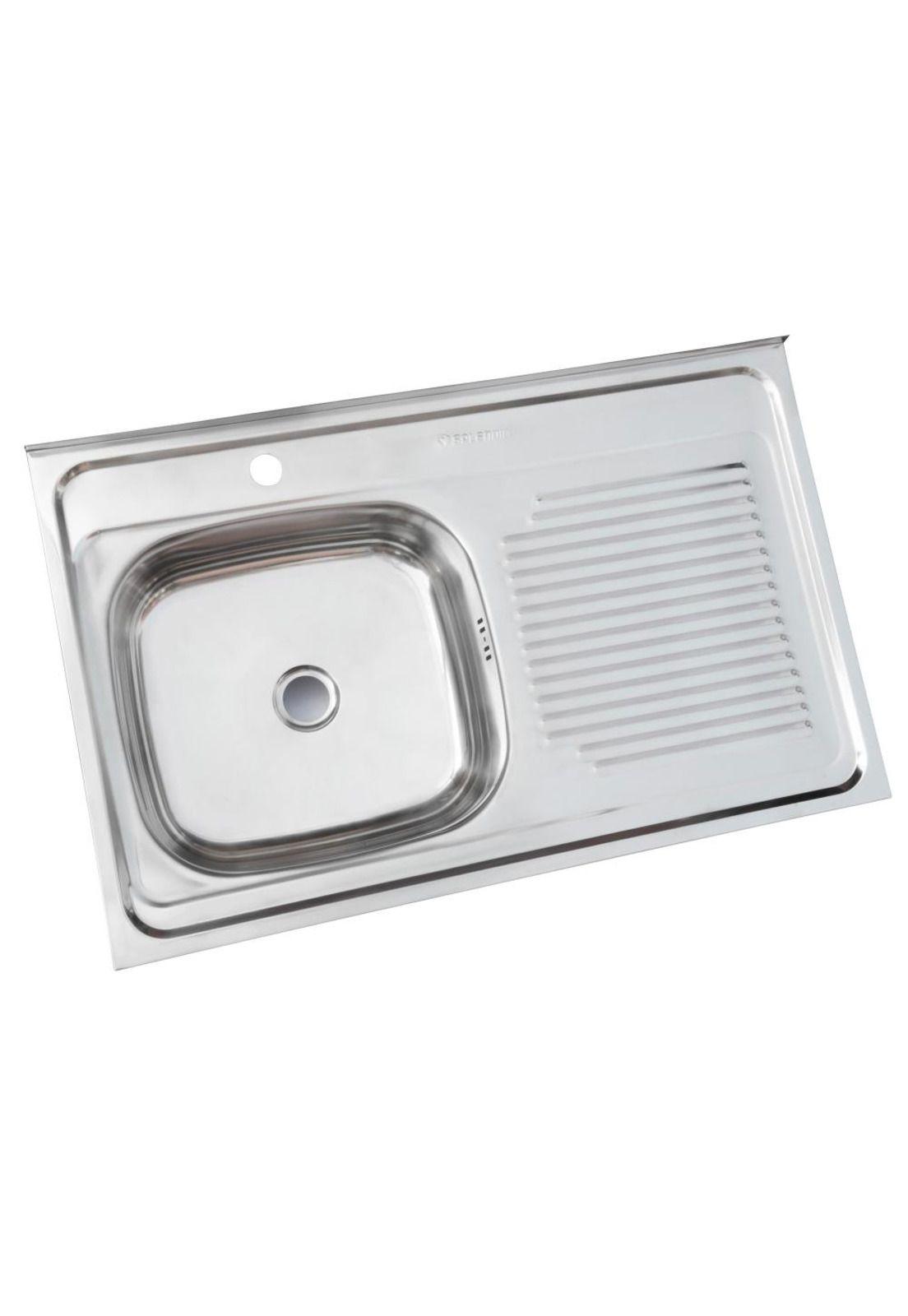 Lavaplatos 800 X 500 Derecho Sobreponer Con Rebalse Monoblock Splendid-0