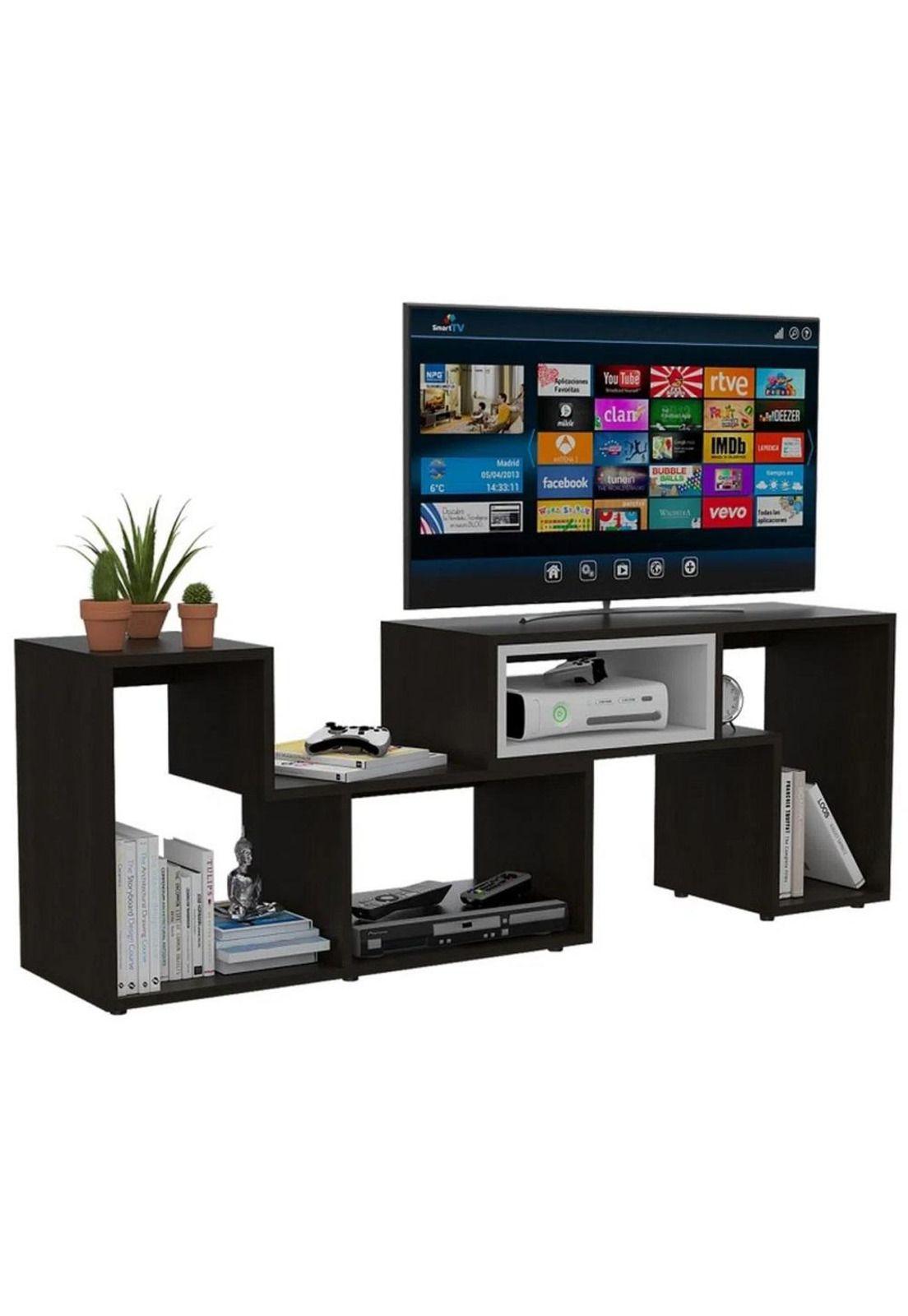 Set Rack + Biblioteca + Mesa de Centro C9-beijing bei/w - Tuhome-1