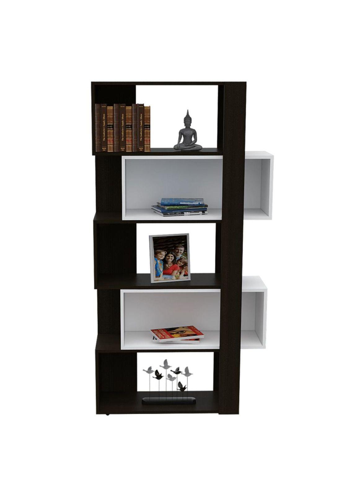 Set Rack + Biblioteca + Mesa de Centro C9-beijing bei/w - Tuhome-2