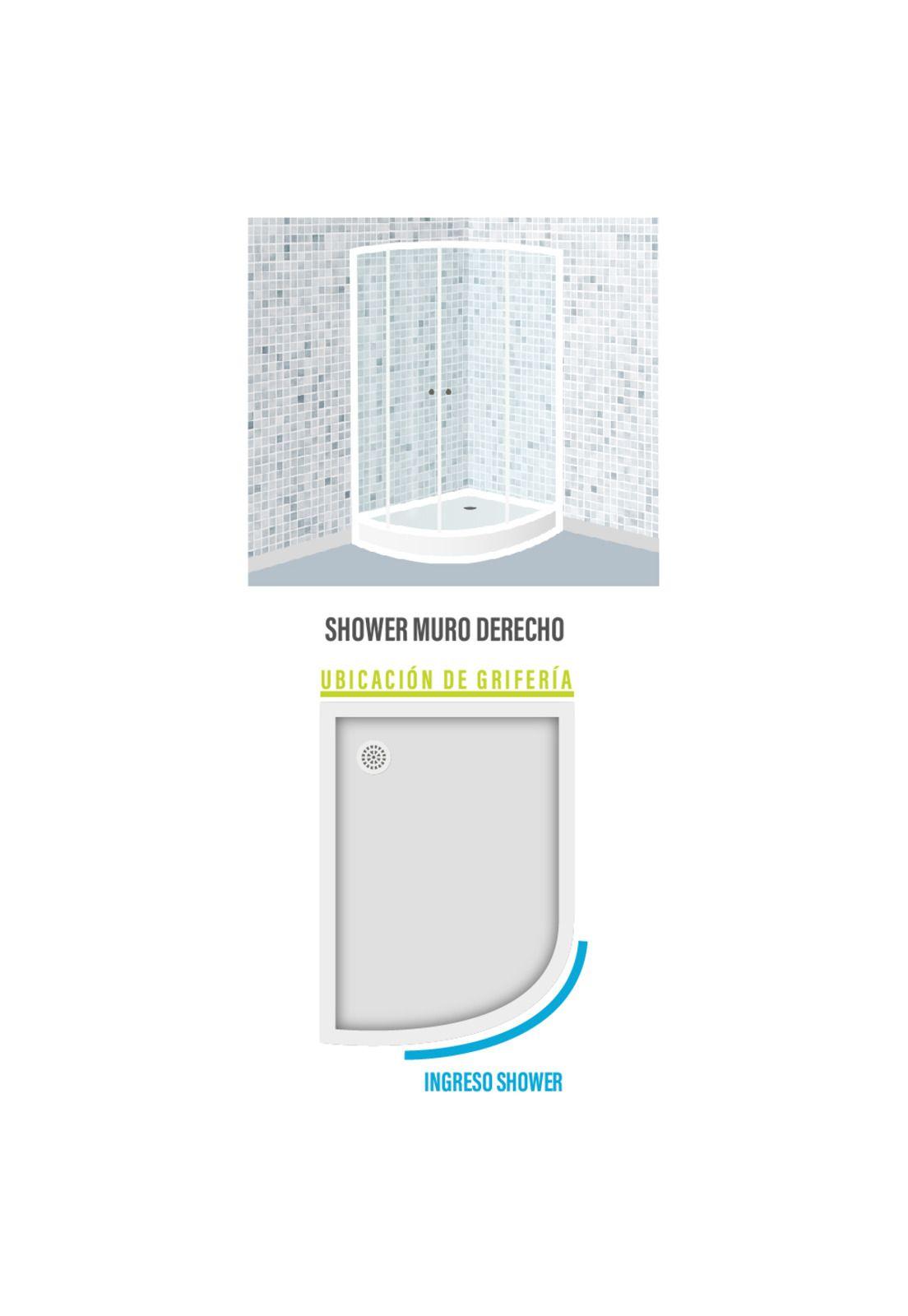 Shower Door - Base 80x100x195 (A Muro Der) Taumm-1