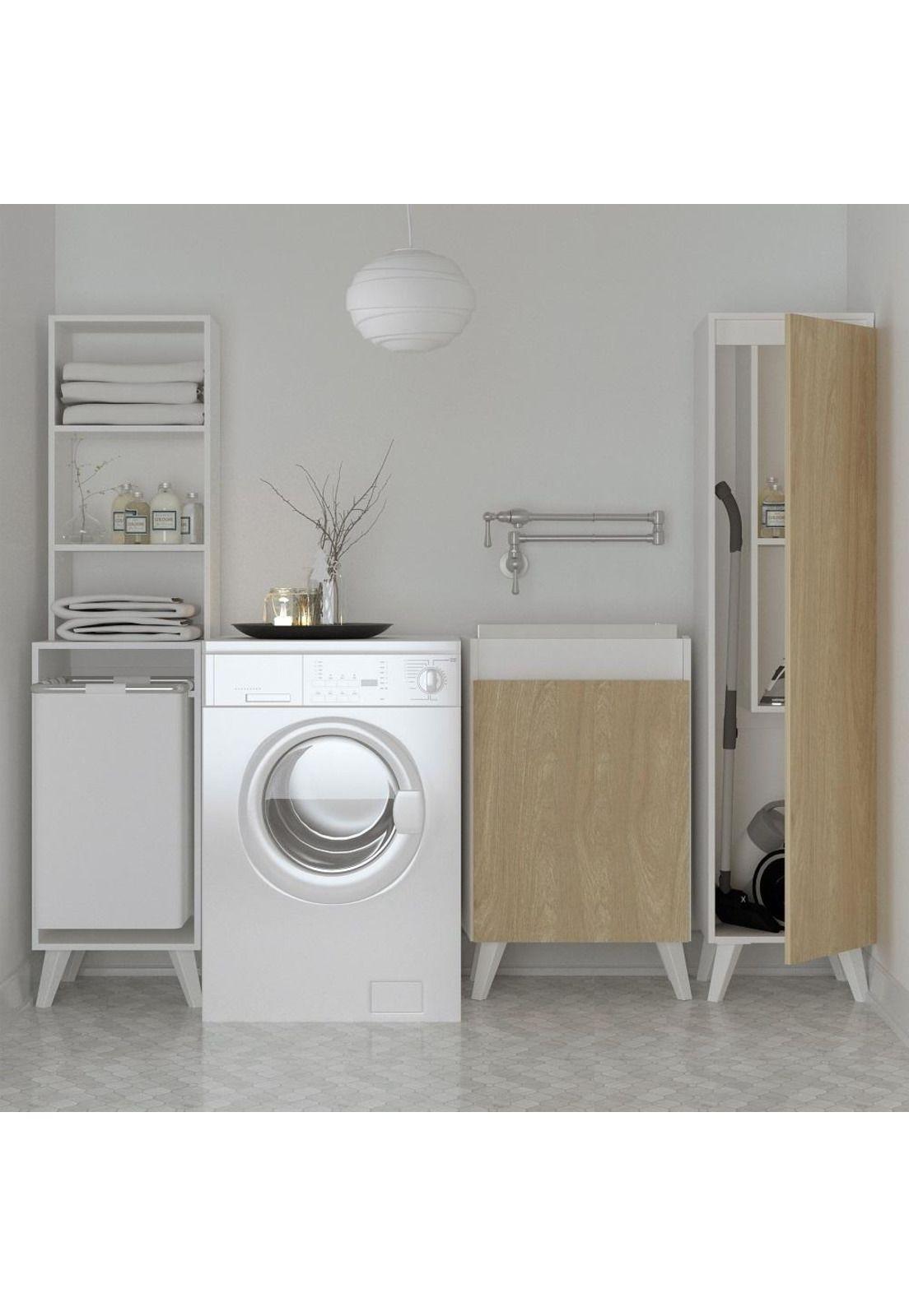 Mueble Para Lavarropa Soga 24L B/M Silcosil-3