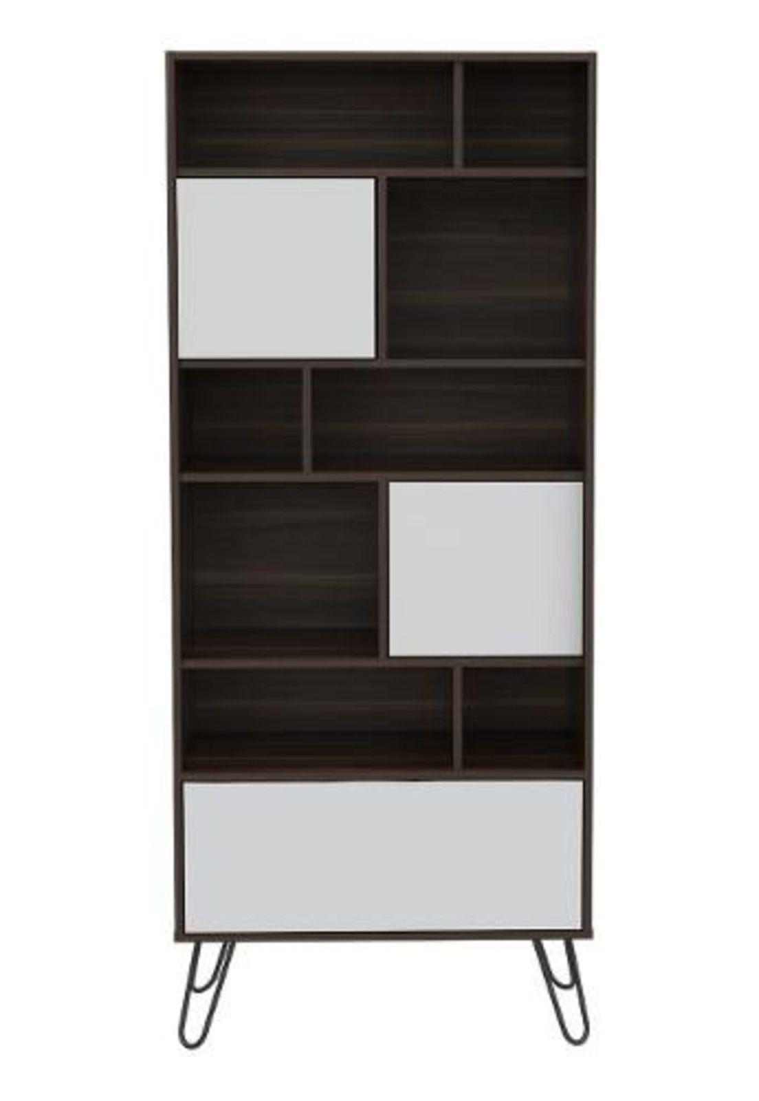 Biblioteca Habano/blanco 171x72x39cm - Tuhome-0