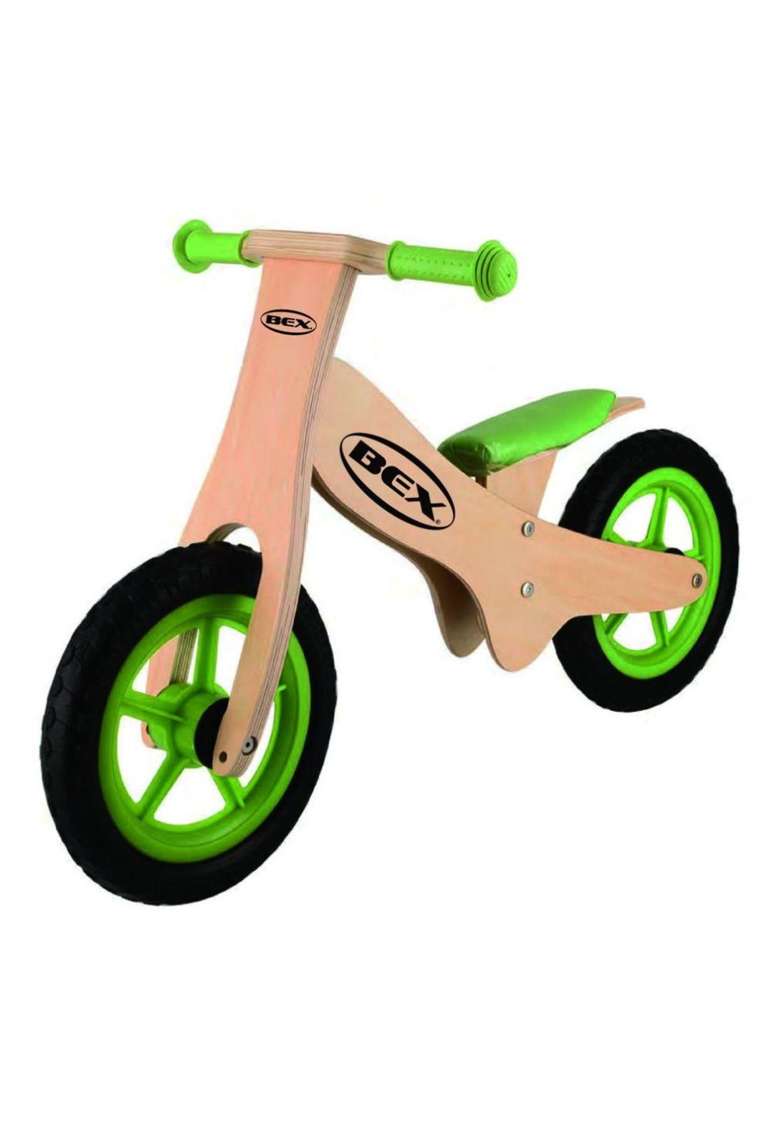 BICICLETA DE EQUILIBRIO BEX DE MADERA VERDE-0