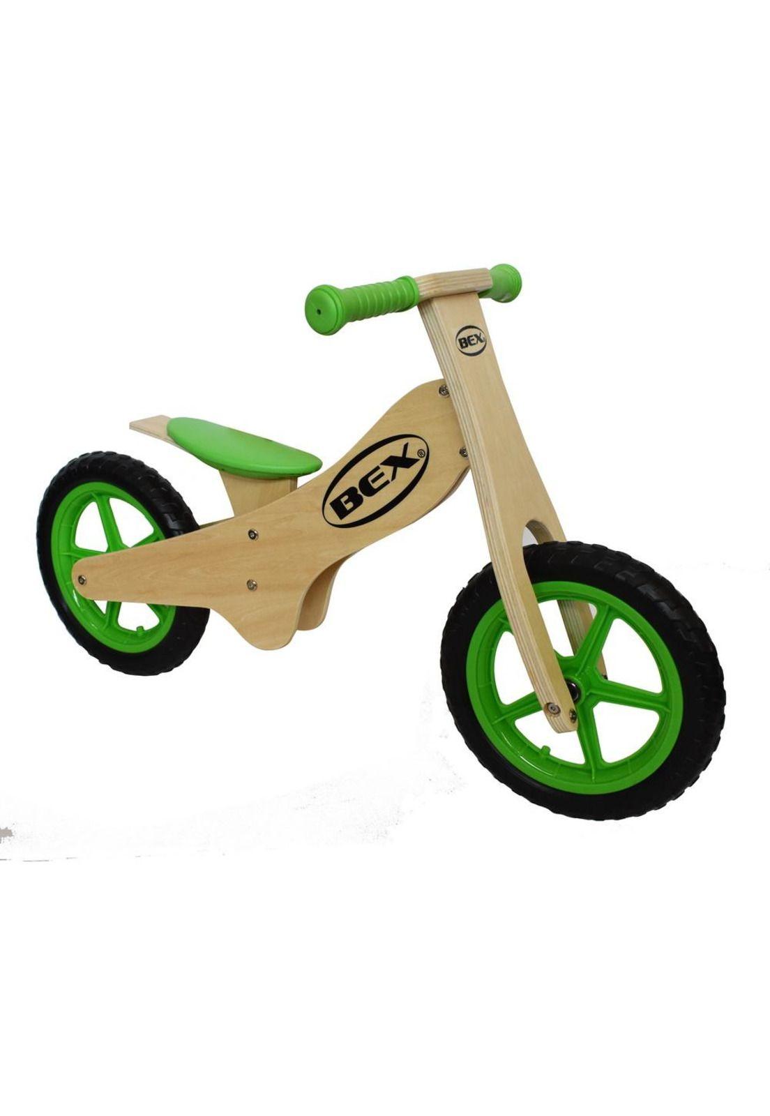 BICICLETA DE EQUILIBRIO BEX DE MADERA VERDE-1