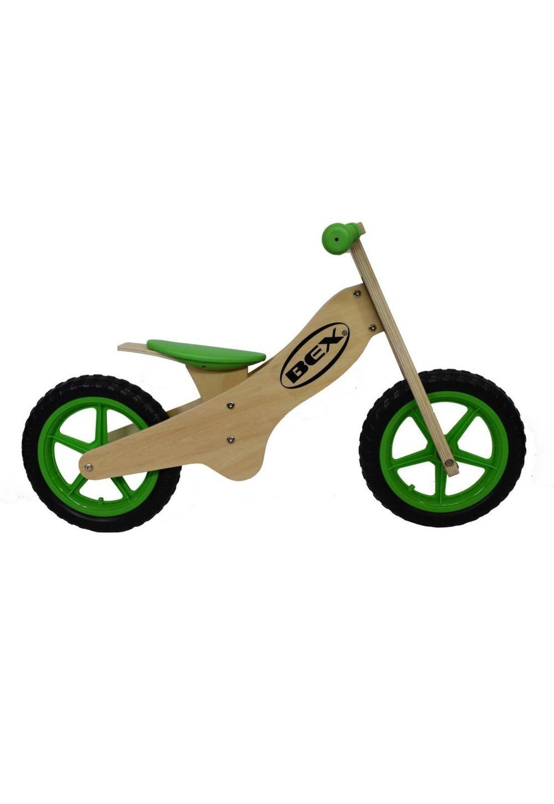 BICICLETA DE EQUILIBRIO BEX DE MADERA VERDE-2