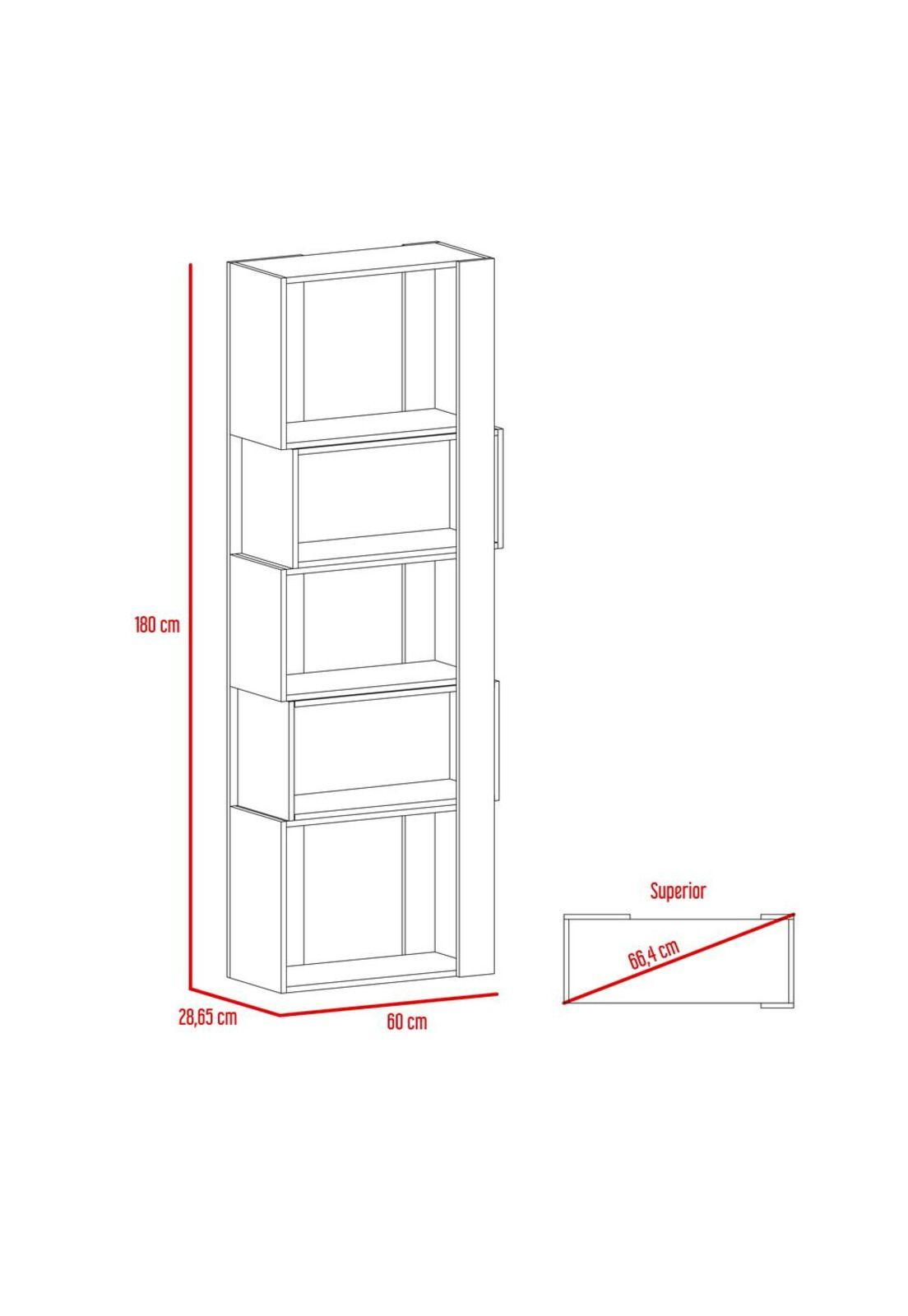 COMBO OFFICE 34 ESCRITORIO + BIBLIOTECA - CAFE OSCURO+MIEL-3