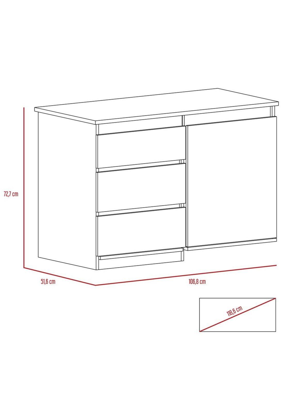 COMBO OFFICE 34 ESCRITORIO + BIBLIOTECA - CAFE OSCURO+MIEL-4