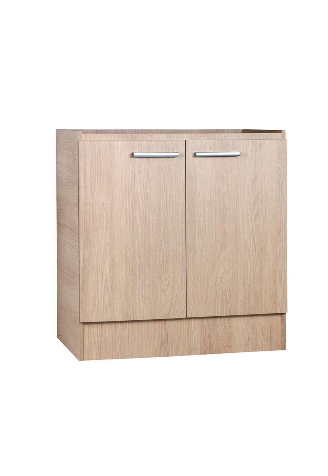 Mueble Base Lavaplatos 2 Puertas 80 Cm Base124M Beige Mobikit-0