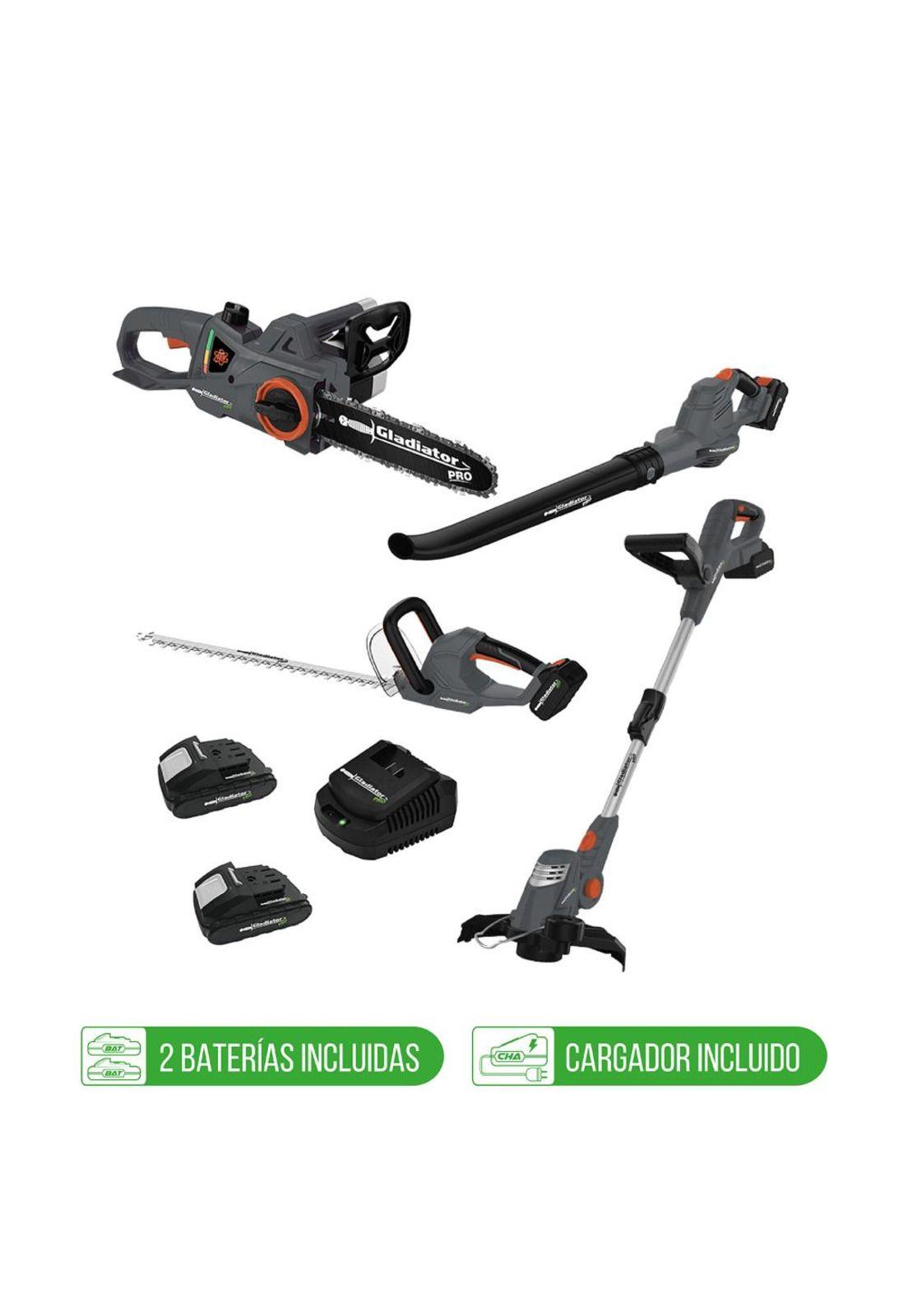 KIT JARDIN HOGAR INALAMBRICO 18v 2BAT GLADIATOR-0