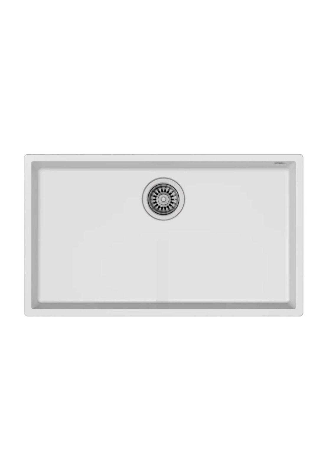 Lavaplatos De Granito  Square 72.40 Tg Granito Blanco (Be) Teka-0