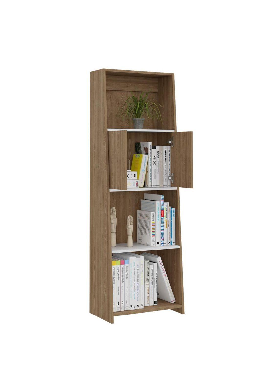 BIBLIOTECA NOTE 1,60 - BLANCO HG / MIEL-0