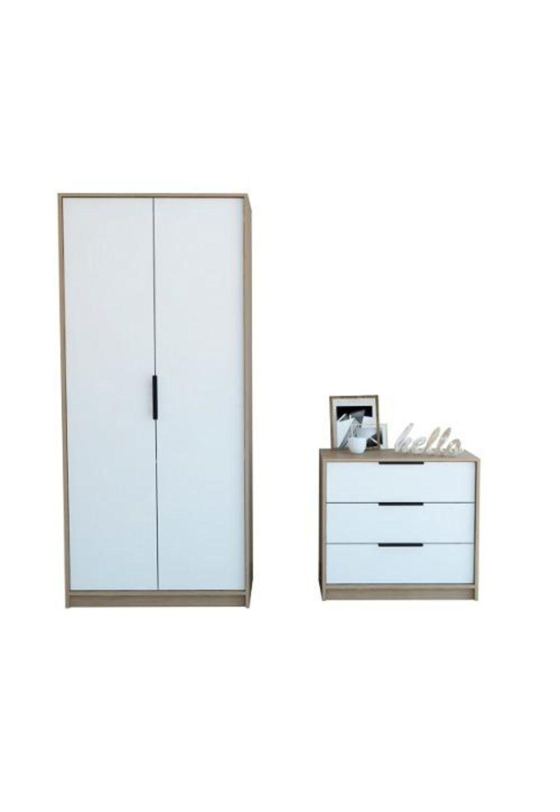 Closet 2 P+comoda 3 Cajones -miel. Tuhome-0