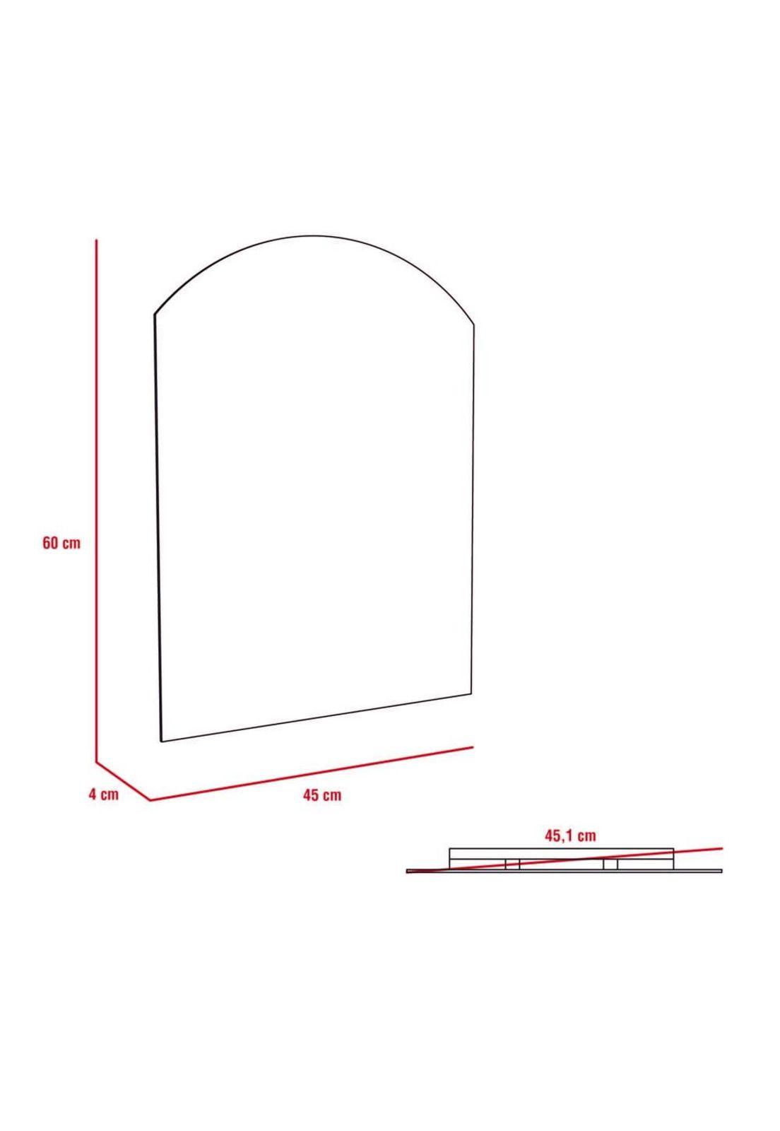 AFFI - Espejo rectangular con ovalo / Medidas 45X60X3,4-2