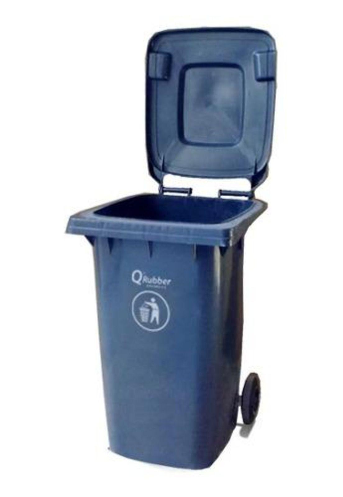 CONTENEDOR BASURA QRUBBBER 240 LTS. AZUL-0