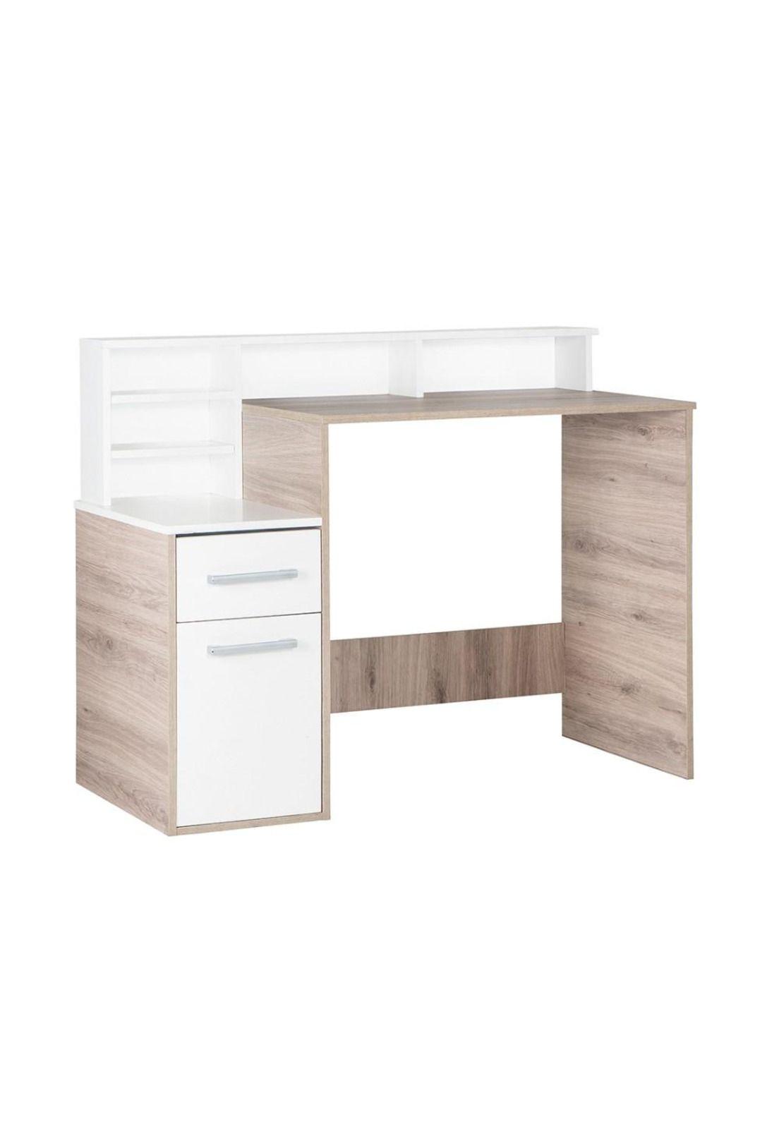 Escritorio Toledo Roble Santana/Blanco Pc002M Mobikit-0