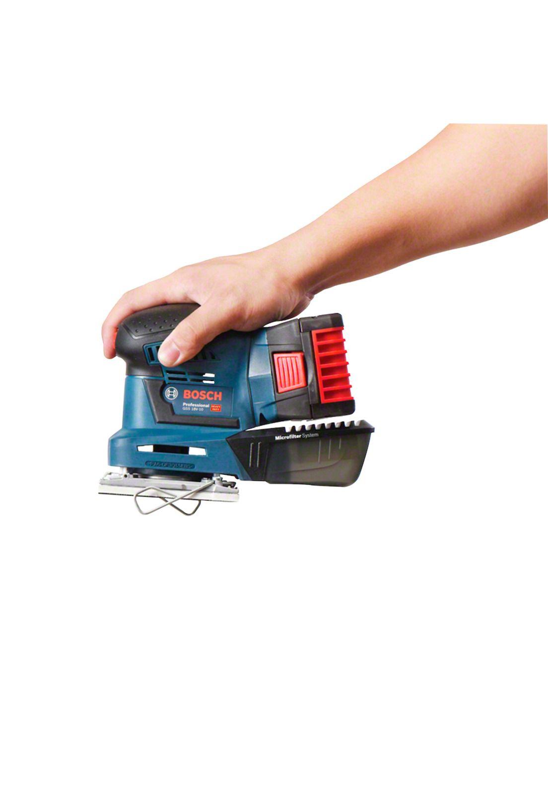 Taladro Percutor 18V GSB 180 + Lijadora Orbital Gss 18V-10 + Bateria 4 Amp + Cargador Y Bolso Bosch-1