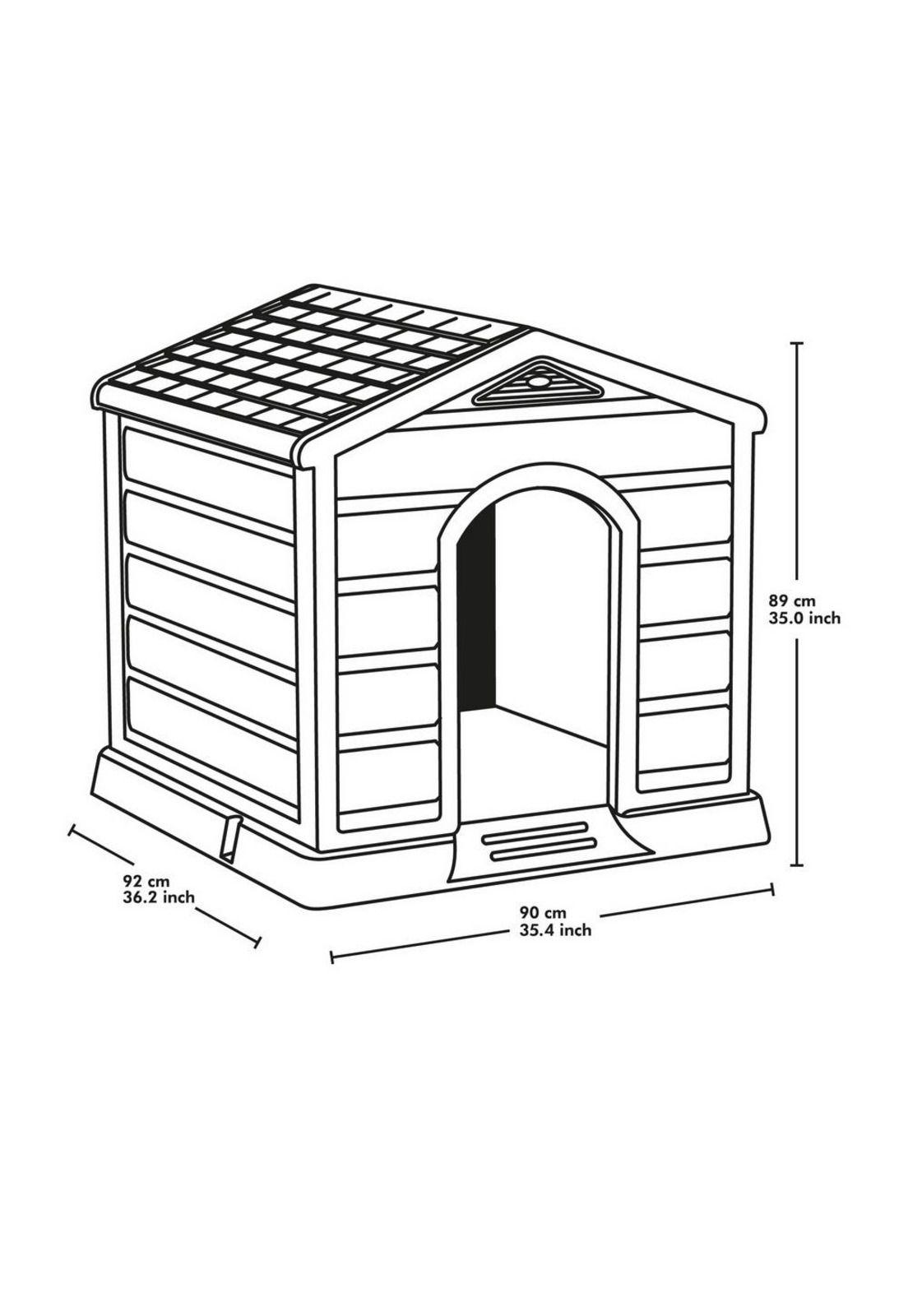 CASA PARA PERRO GRANDE TP GRIS RIMAX-1
