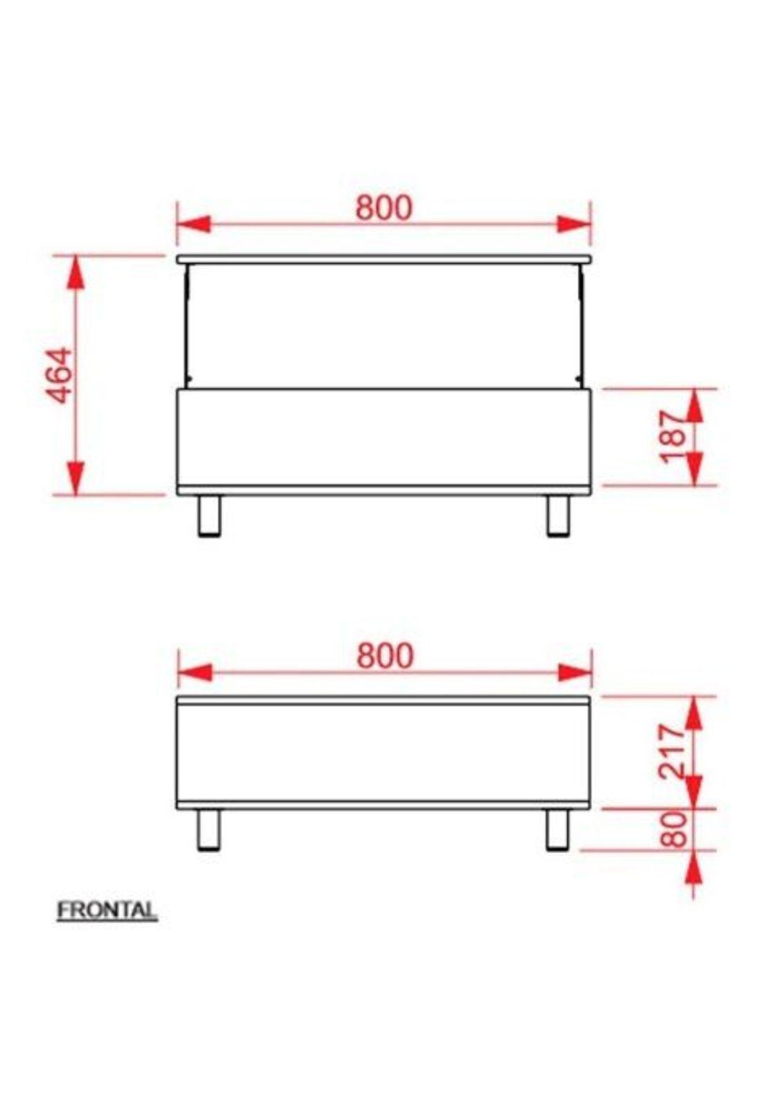 Mesa Centro 30x80x54 Cm Gambia Wengue. Tuhome-4
