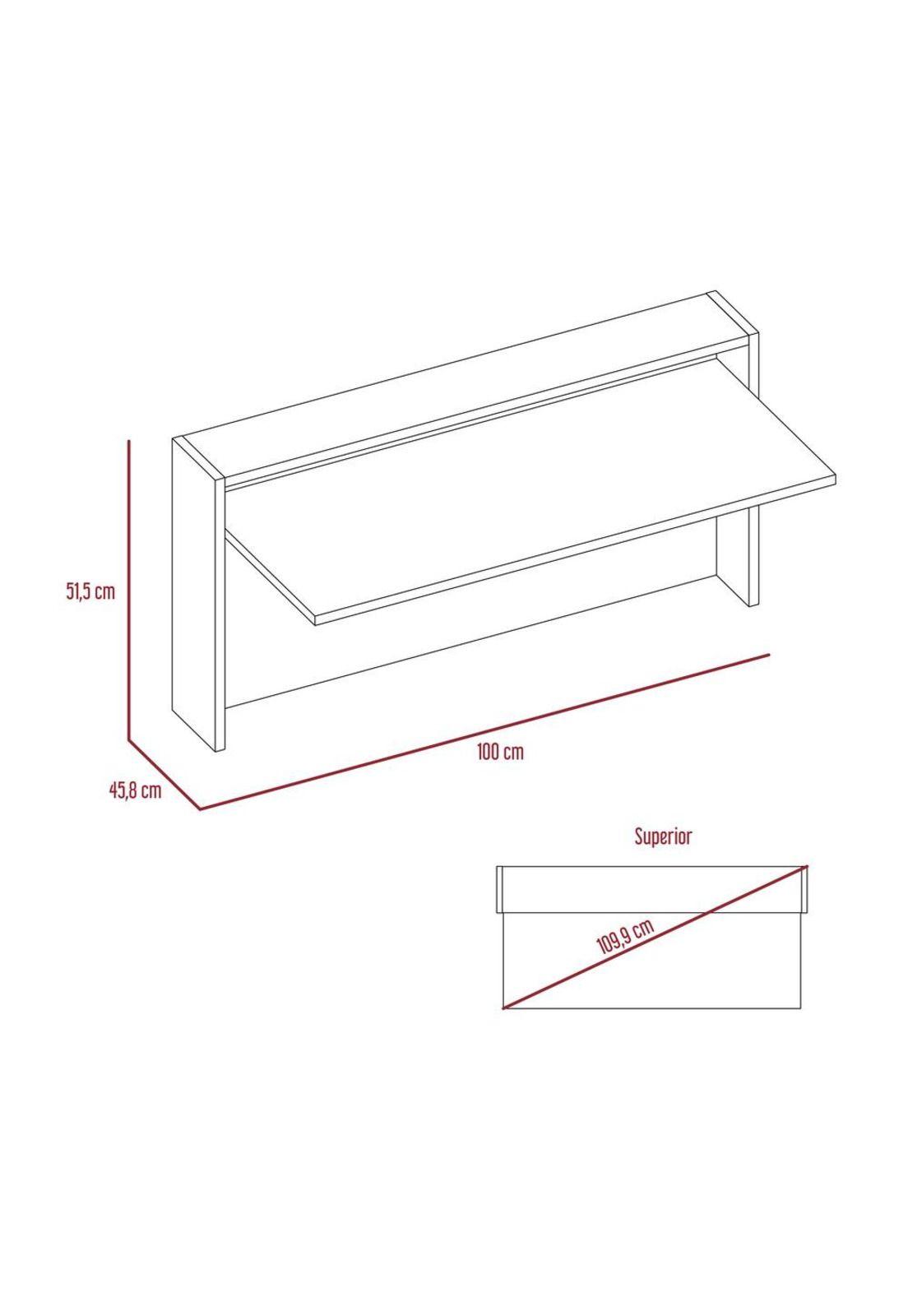 ESCRITORIO THE WALL - PLOMO / BLANCO - TUHOME-2