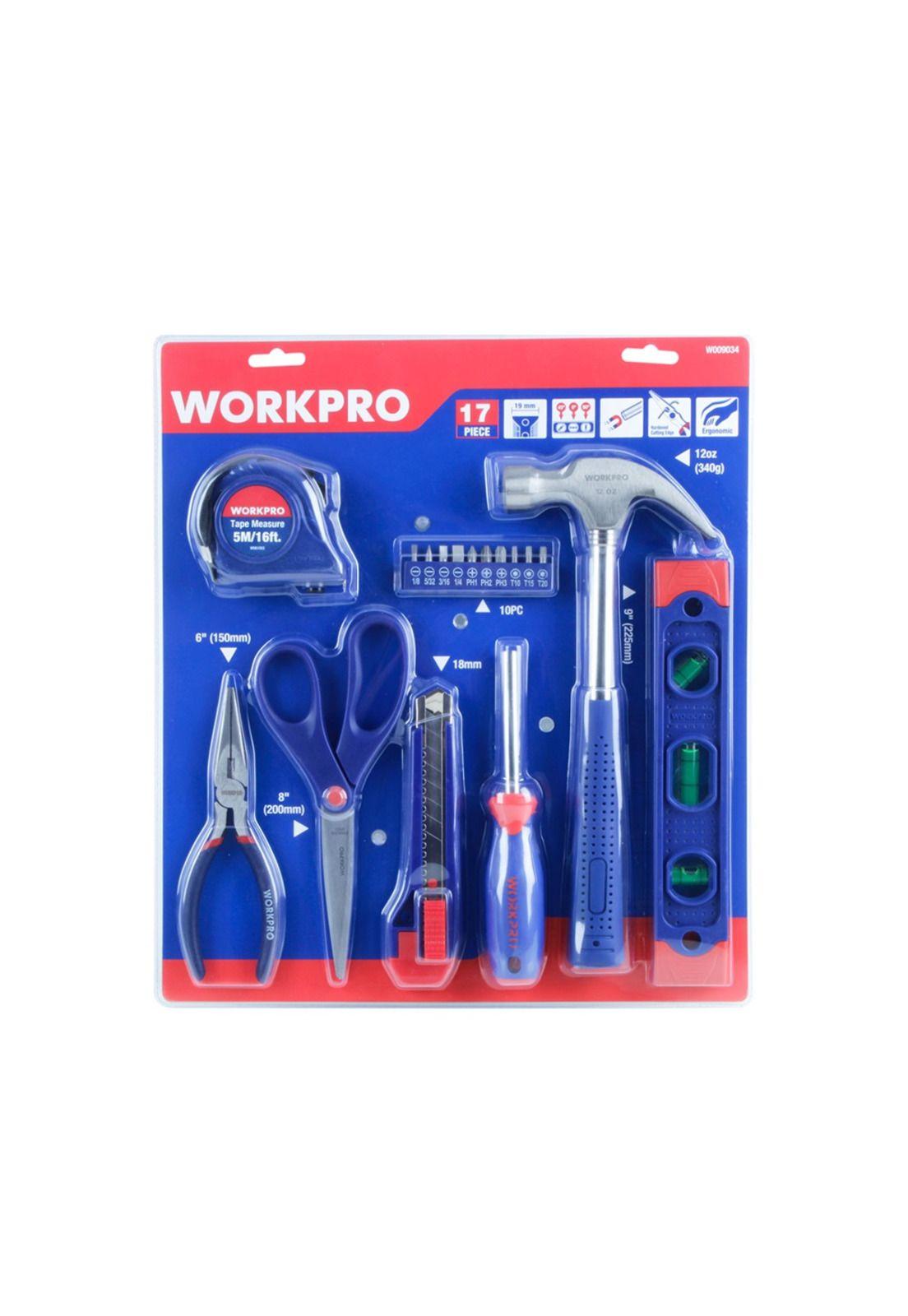 Juego de Herramientas combinadas 17 piezas Workpro-0