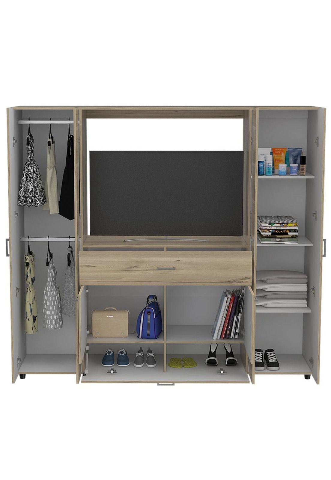 CLOSET MANILA Z-200N 7 PUERTAS TV46 - DUNA /BLANCO-1