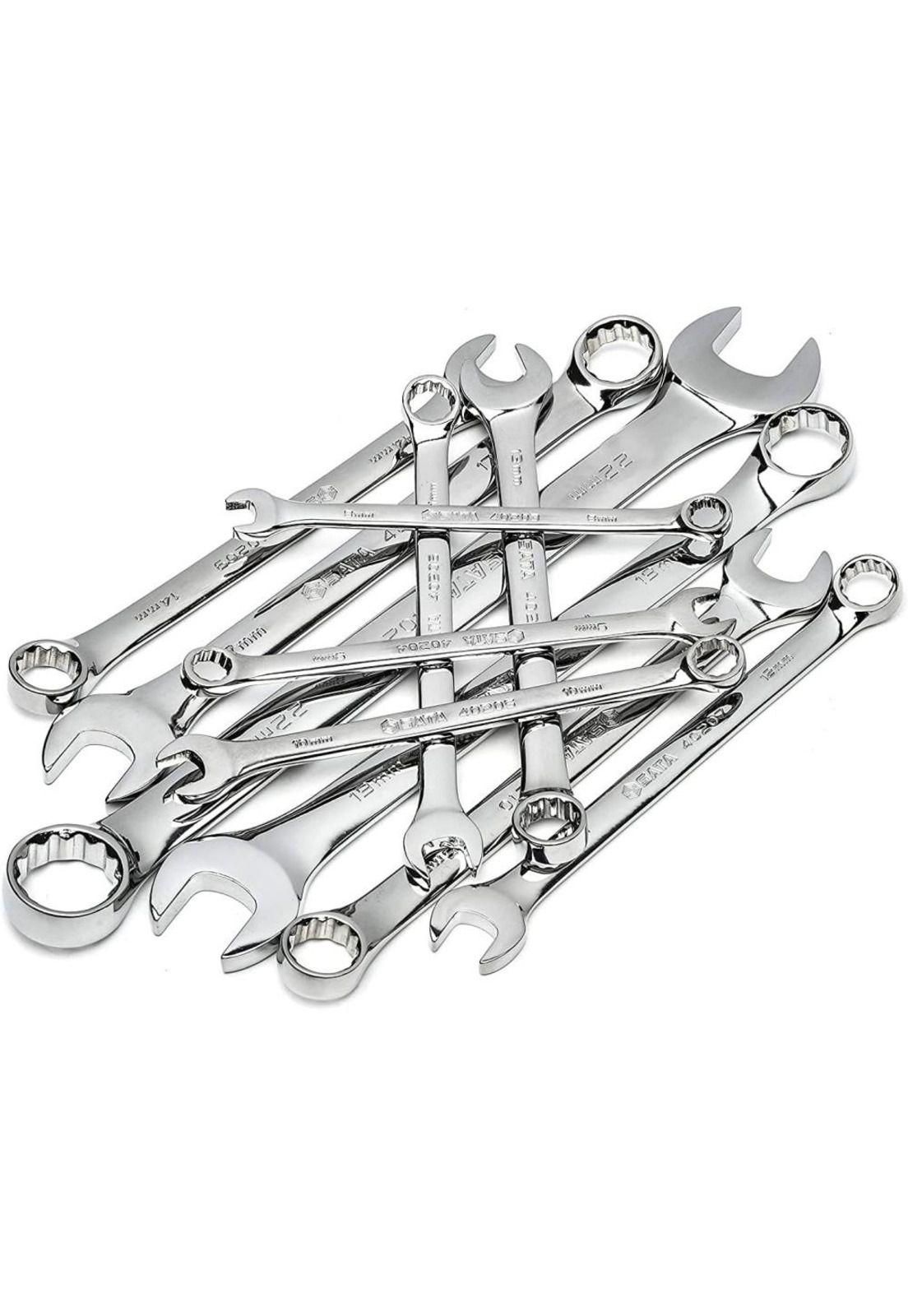 Juego Llaves Combinadas Punta-Corona Metrica 11 Piezas St09022Sj Sata-3