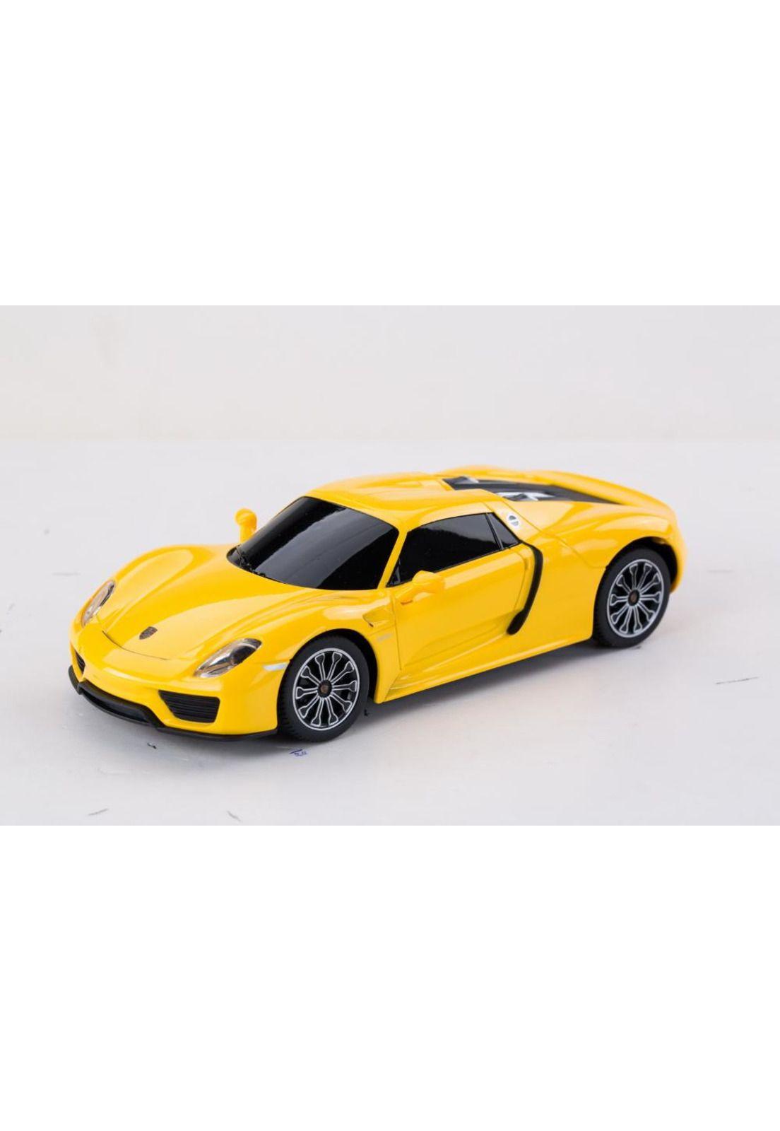 AUTO RADIOCONTROLADO ESCALA 1:24 PORSCHE SPYDER AMARILLO-0