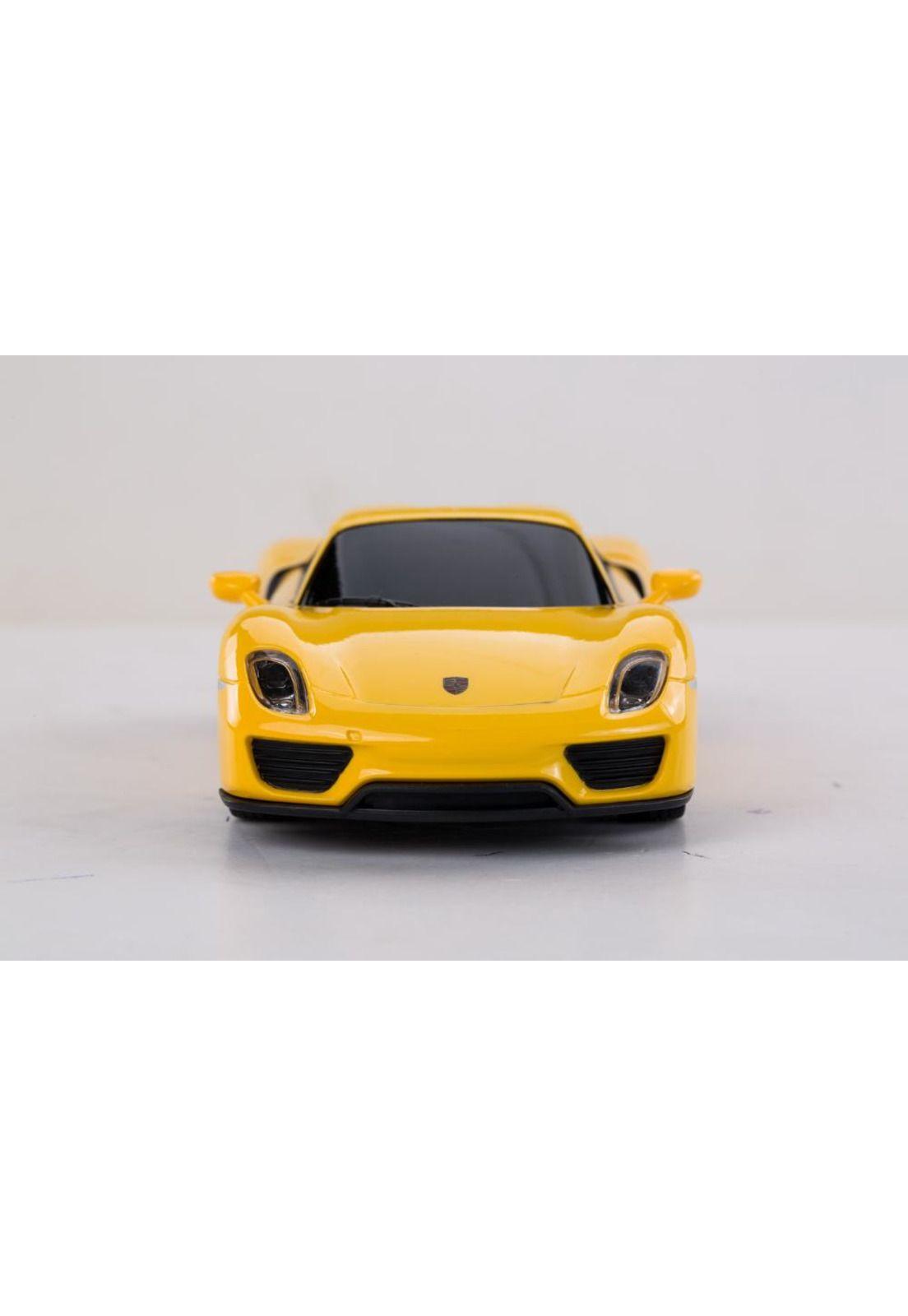 AUTO RADIOCONTROLADO ESCALA 1:24 PORSCHE SPYDER AMARILLO-3