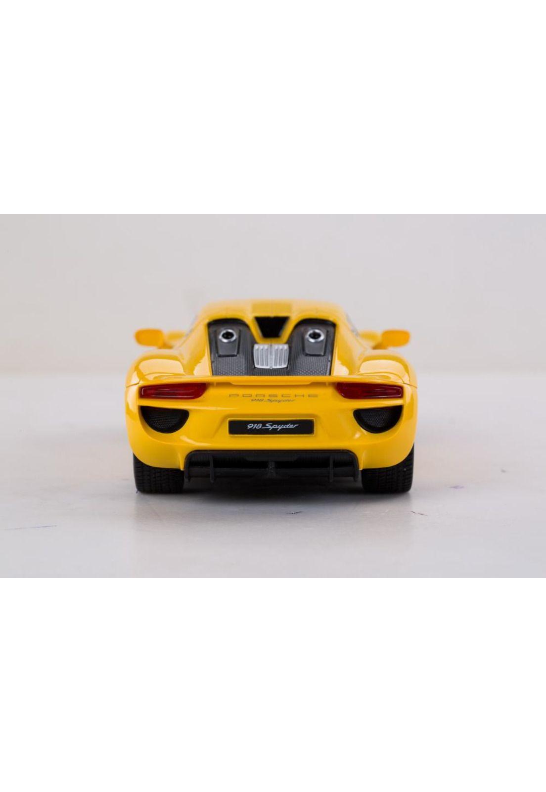 AUTO RADIOCONTROLADO ESCALA 1:24 PORSCHE SPYDER AMARILLO-4