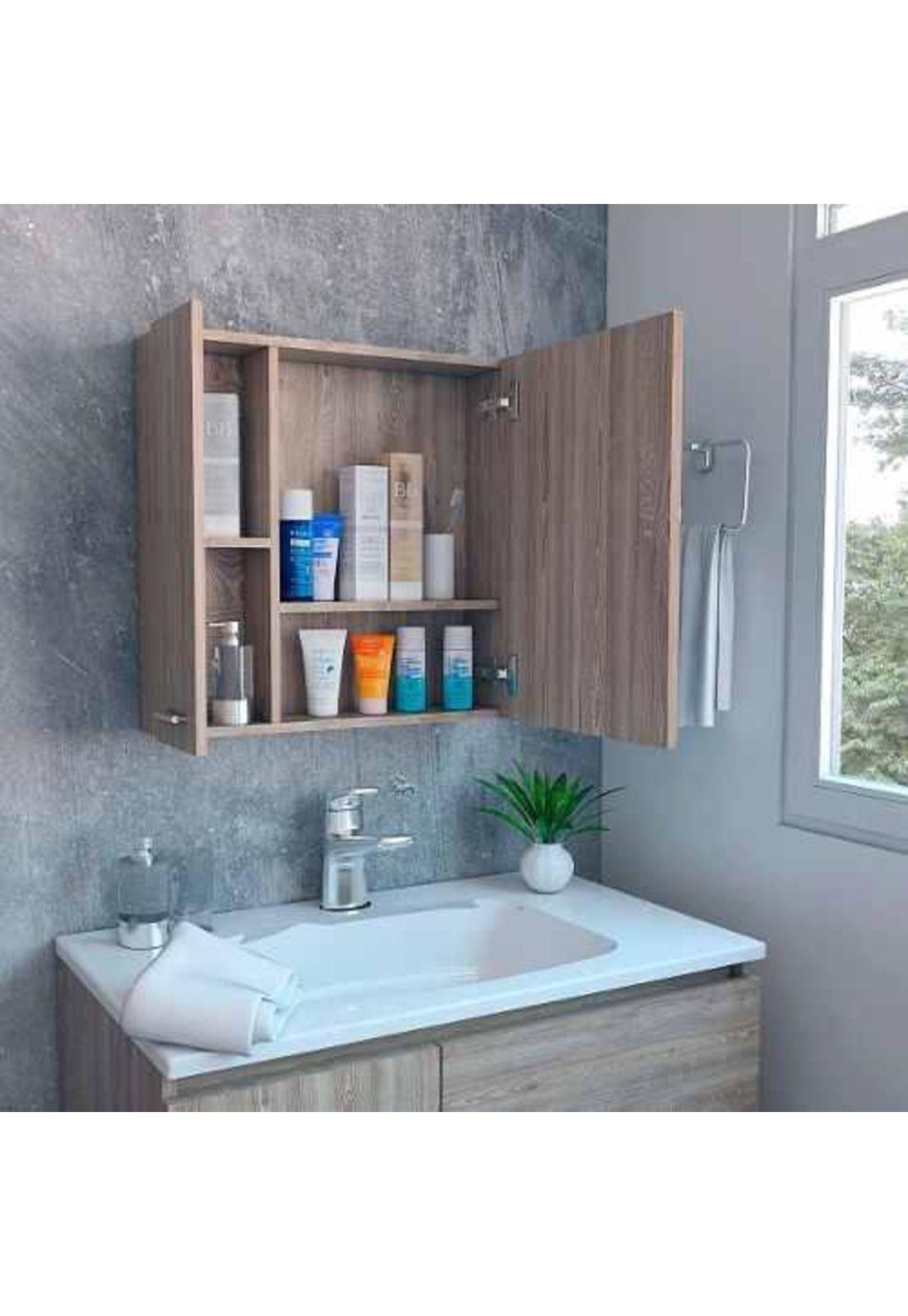 Botiquin espejo Miel 60x60x15cm. Tuhome-2