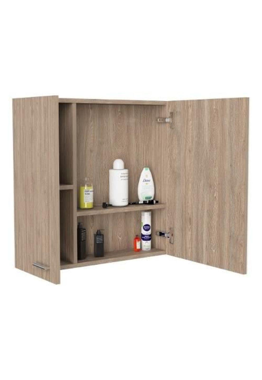 Botiquin espejo Miel 60x60x15cm. Tuhome-4