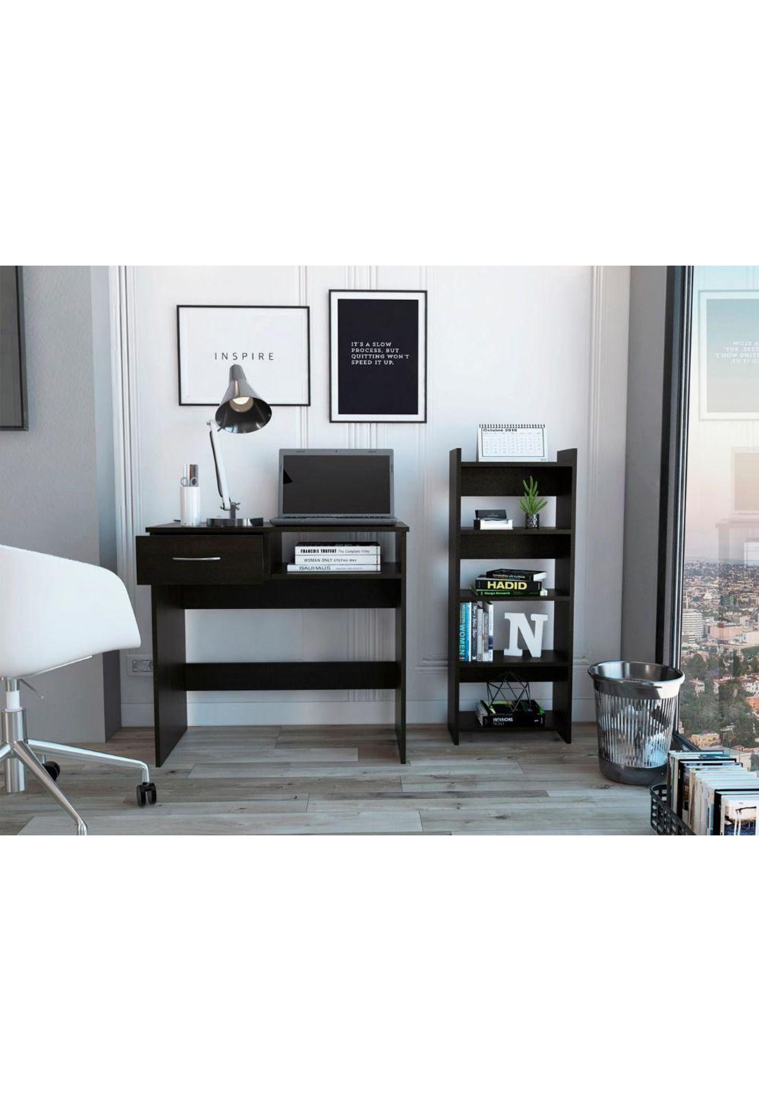 COMBO ESCRITORIO + BIBLIOTECA OFFICE 11 - WENGUE-0