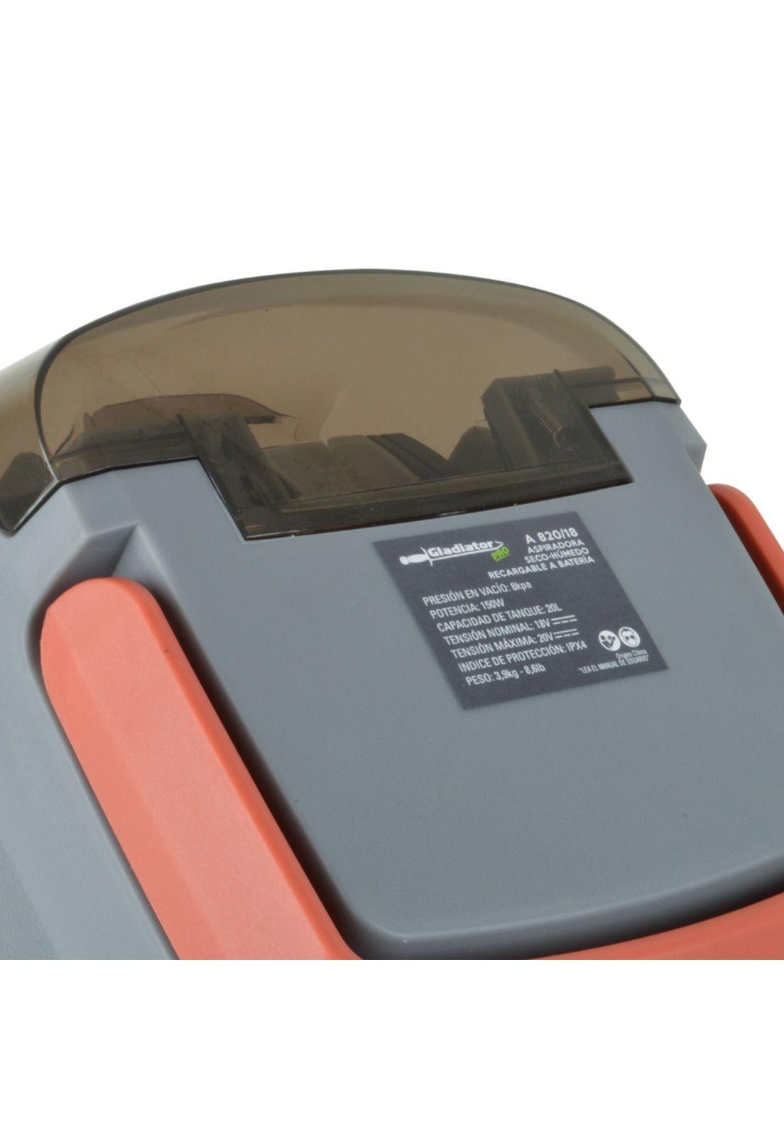 Aspiradora Inalambrica 18V 20L A818/0 Gladiator-3