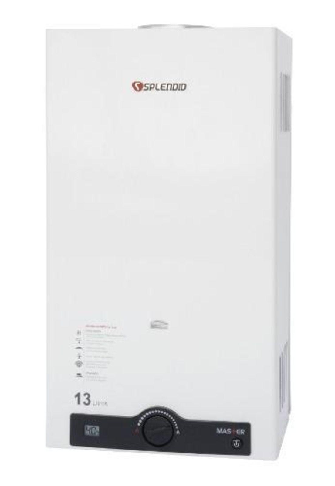 Calefon 13 Lts Ionizado Master Licuado Blanco Splendid-0