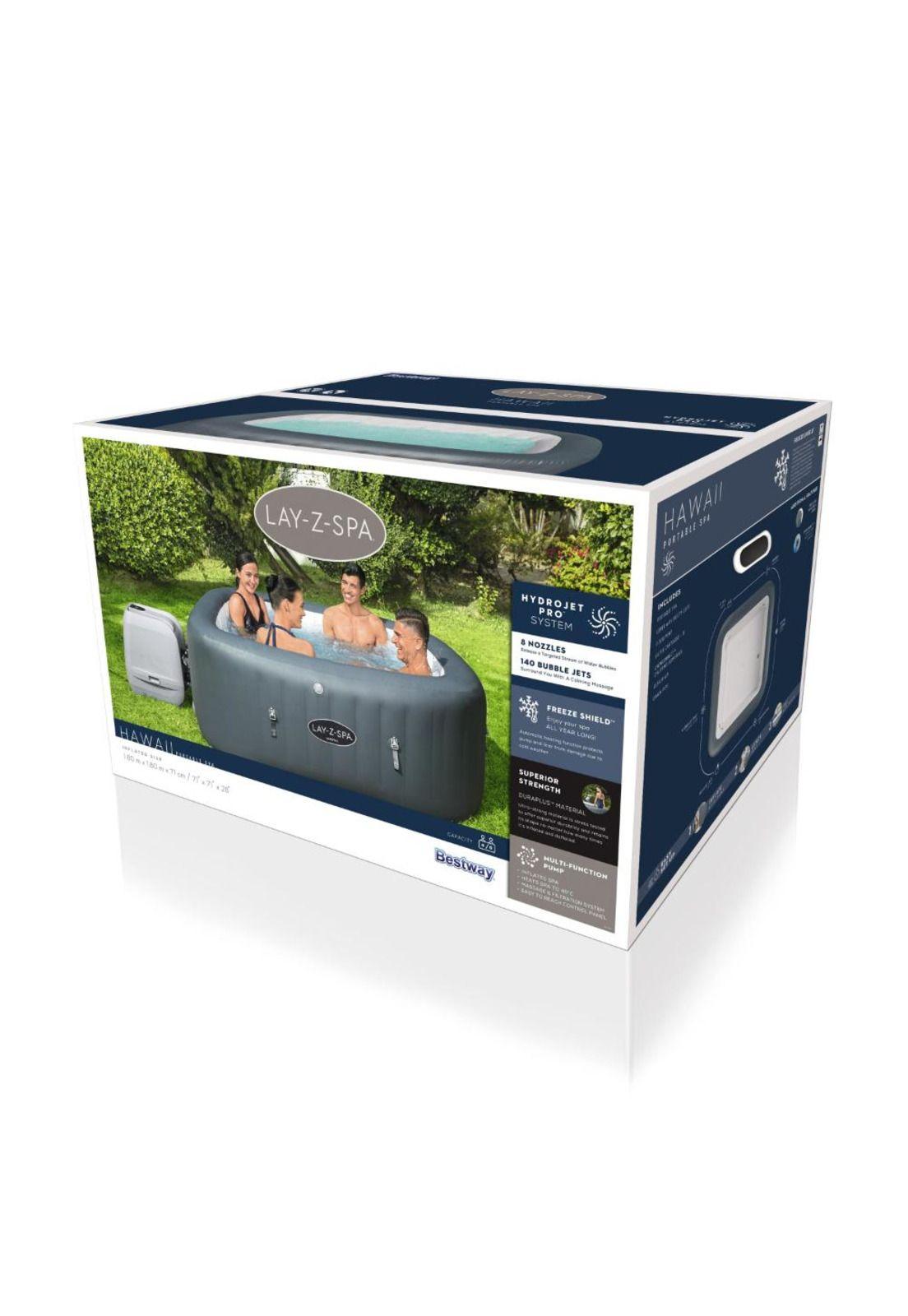Spa Inflable Hawaii Hydrojet Pro Lay-Z-Spa 1.80m x 1.80m x 71cm 6 Personas - 60031 - Bestway-2