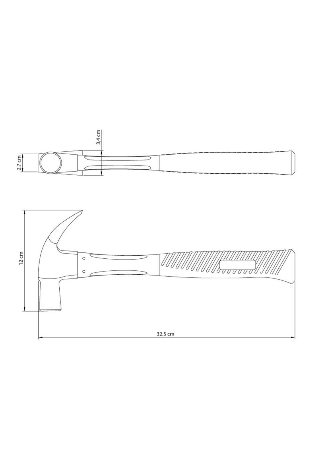 Martillo De Uña 27 Mm. Mango De Fibra Tramontina-1