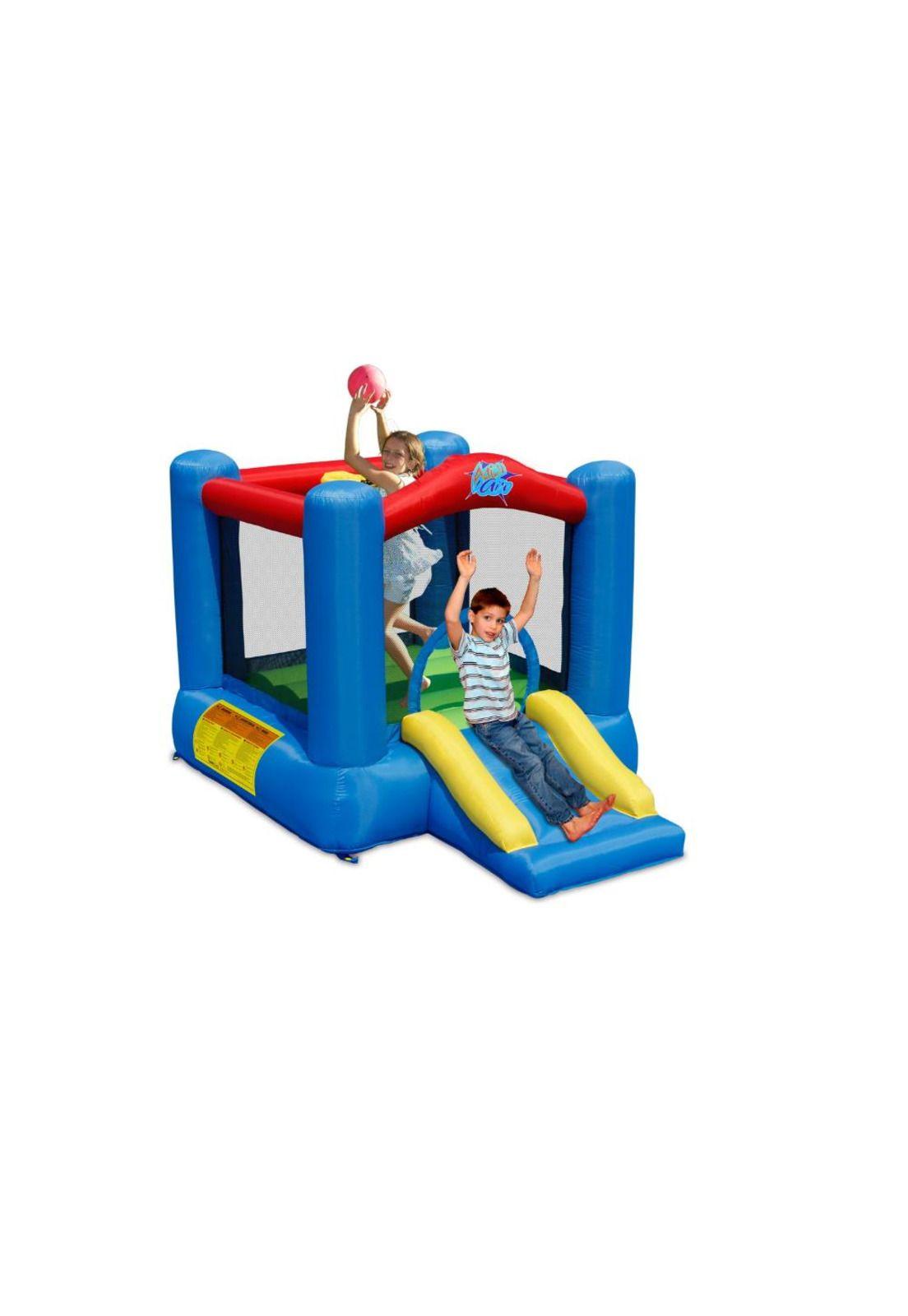 CASTILLO INFLABLE CON ARO DE BASQUETBALL-2
