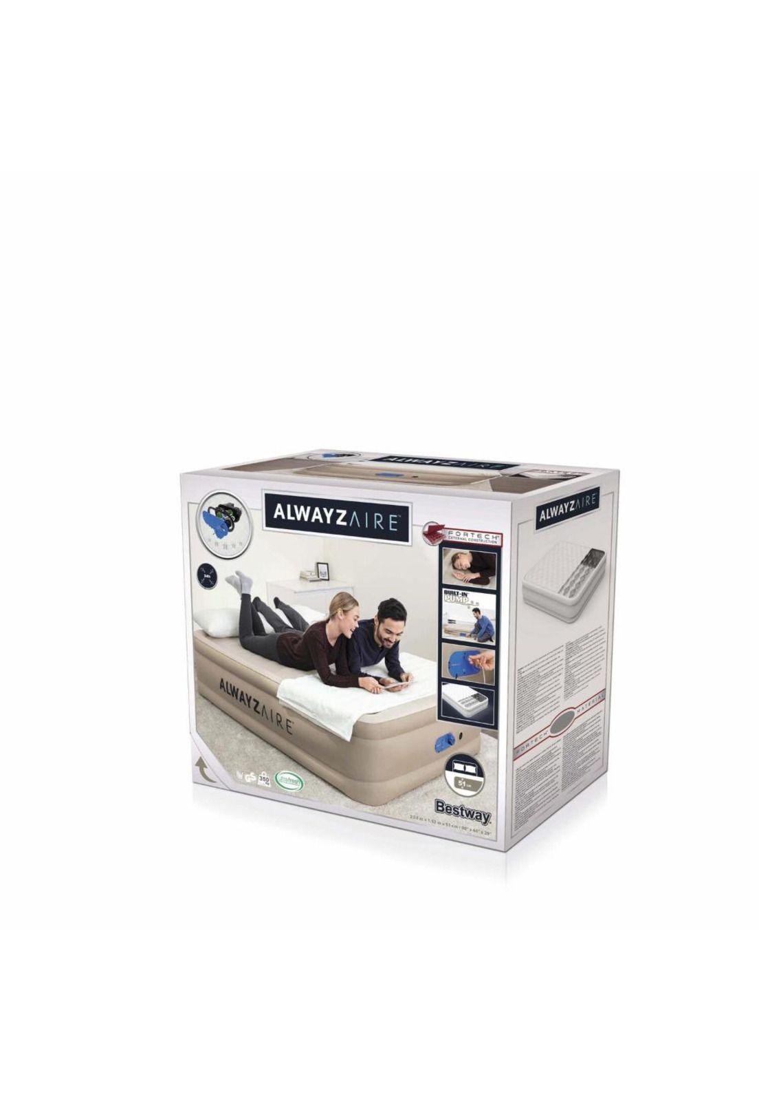 Colchón Inflable Eléctrico Queen  Fortech AlwayzAire 2.03m x 1,52m x 51cm - 69054 - Bestway-1