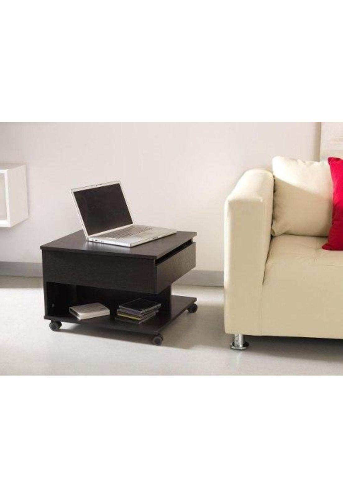 Mesa Centro 39x55x50 Cm Wengue Negro.-tuhome-2