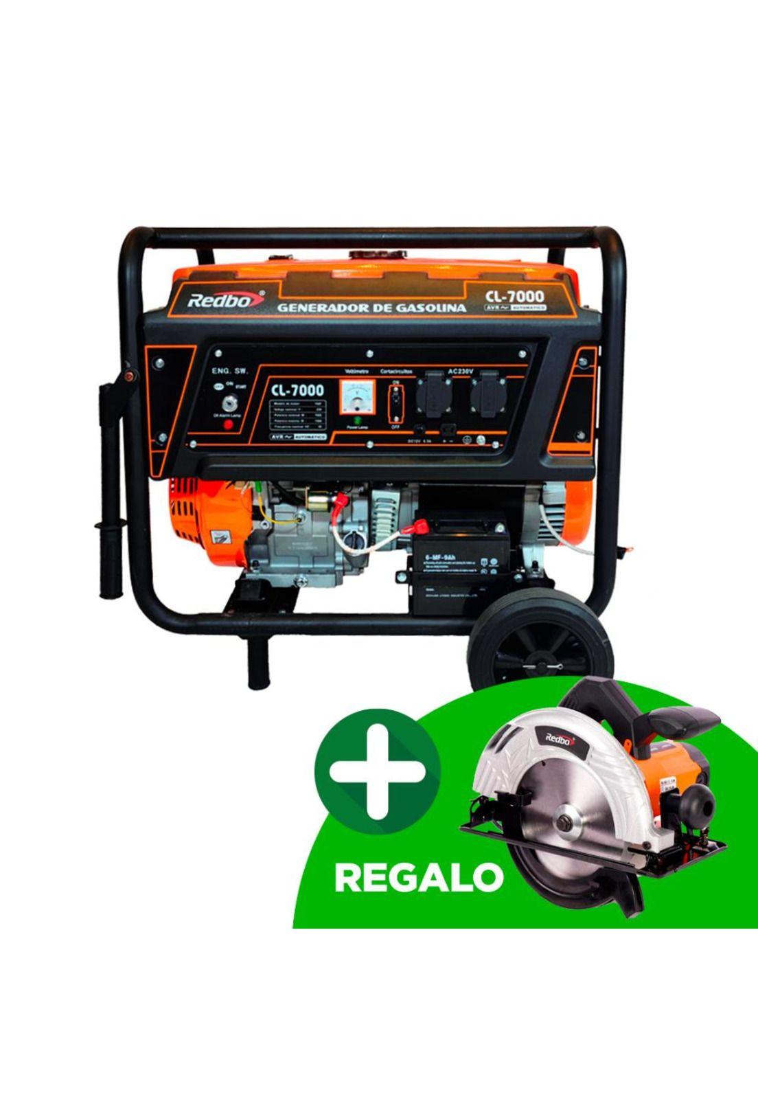 Generador Bencinero con Partida Eléctrica CL-7000 + Regalo Redbo-0