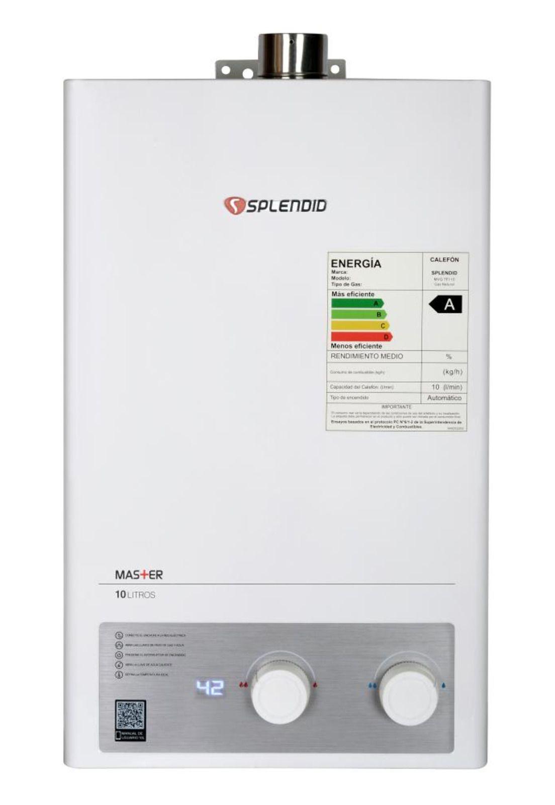 Calefon 10 Lts Tiro Forzado C.Abierta Licuado (SIN KIT) Splendid-0