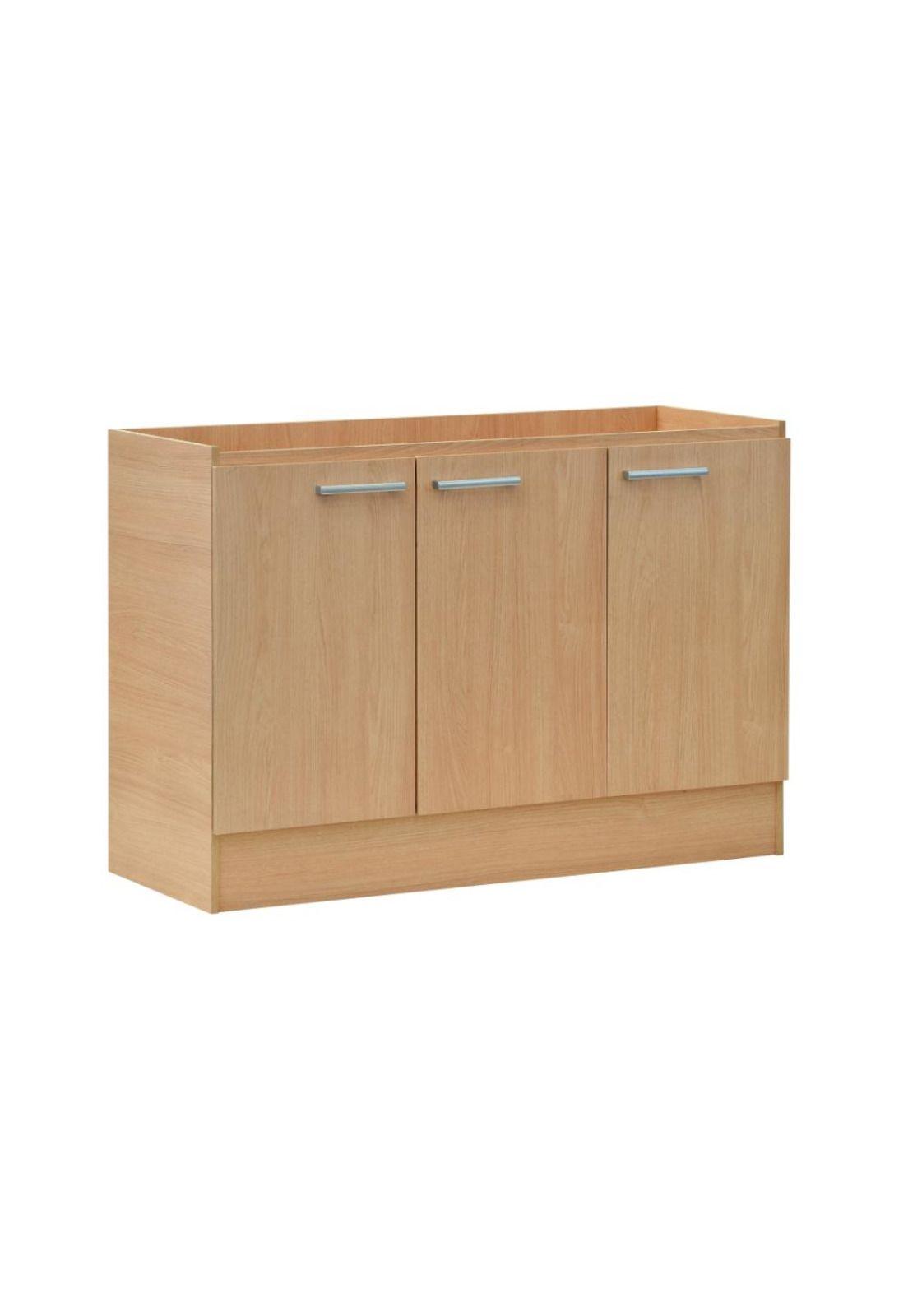 Mueble Base Lavaplatos 3 Puertas 1,2 Mt Base127M Beige Mobikit-0
